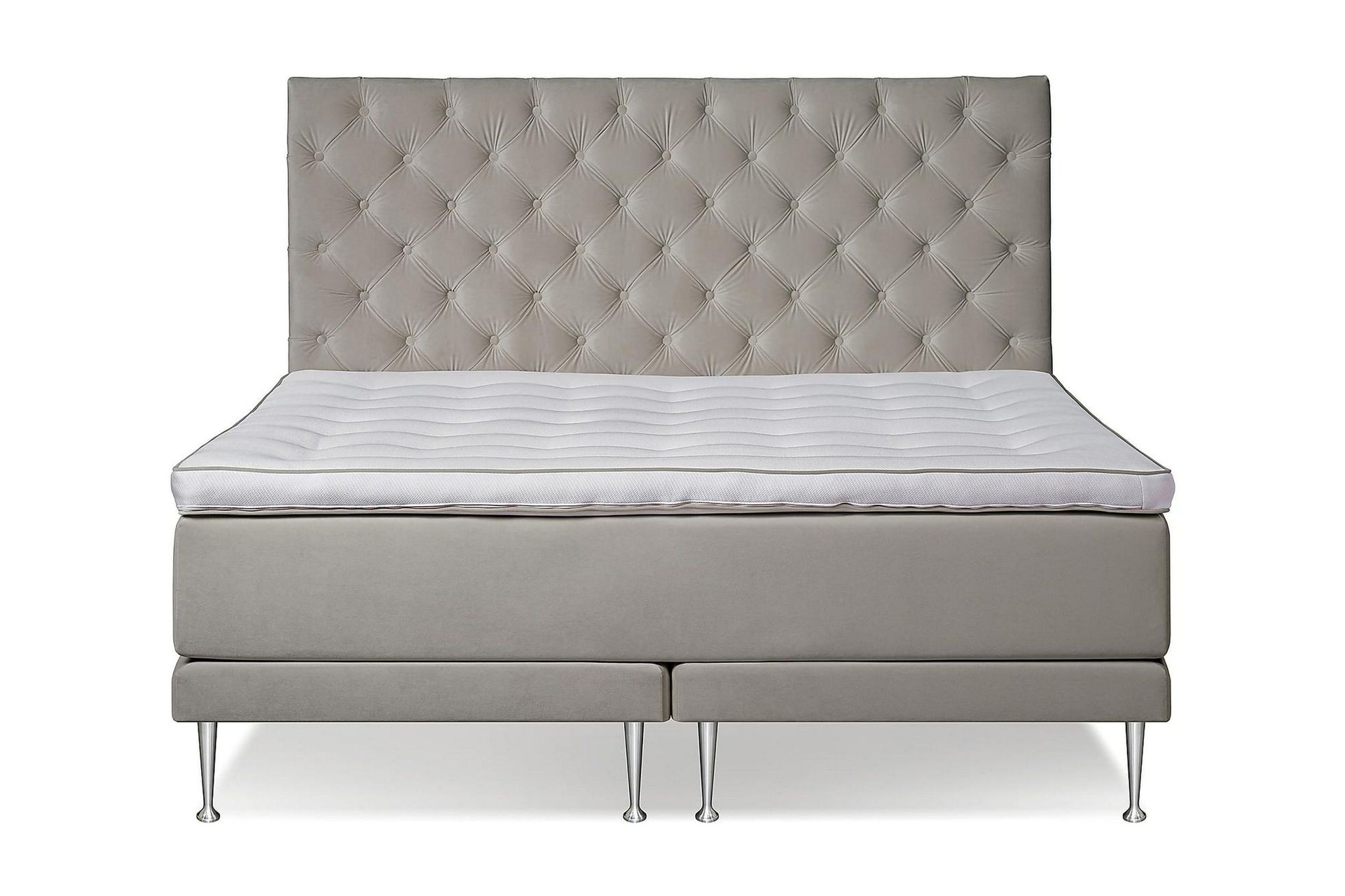 VICTORIA Kontinentalsäng 160 - Beige