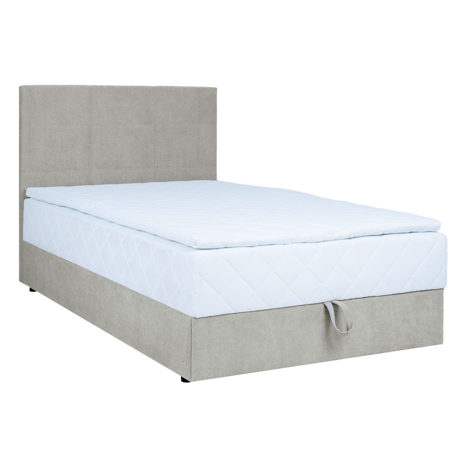 Kontinentalsäng Kalen med madrass 120x200 cm - mörkbeige
