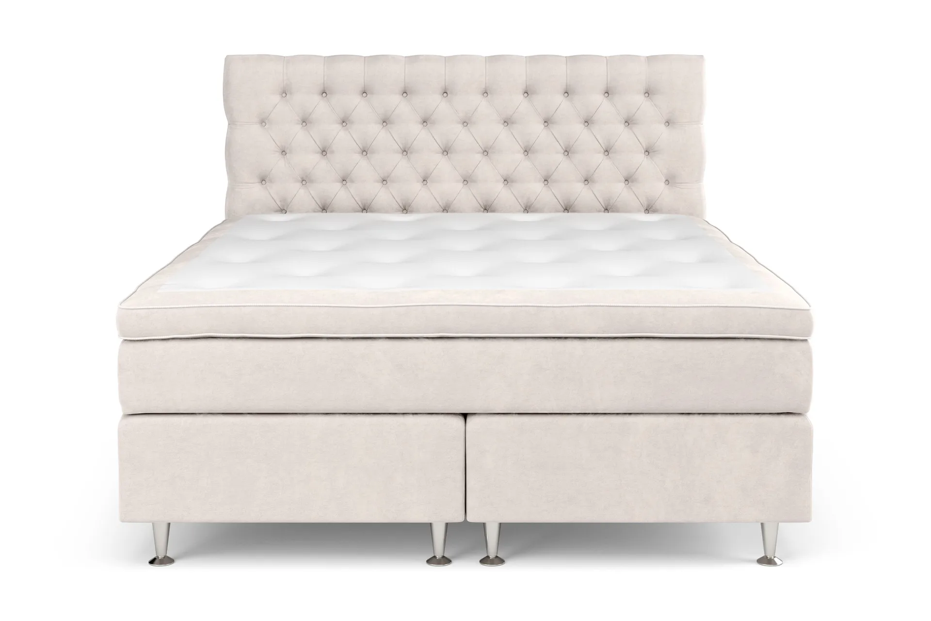 Celine Sängpaket 160x200cm - Beige / Sammet