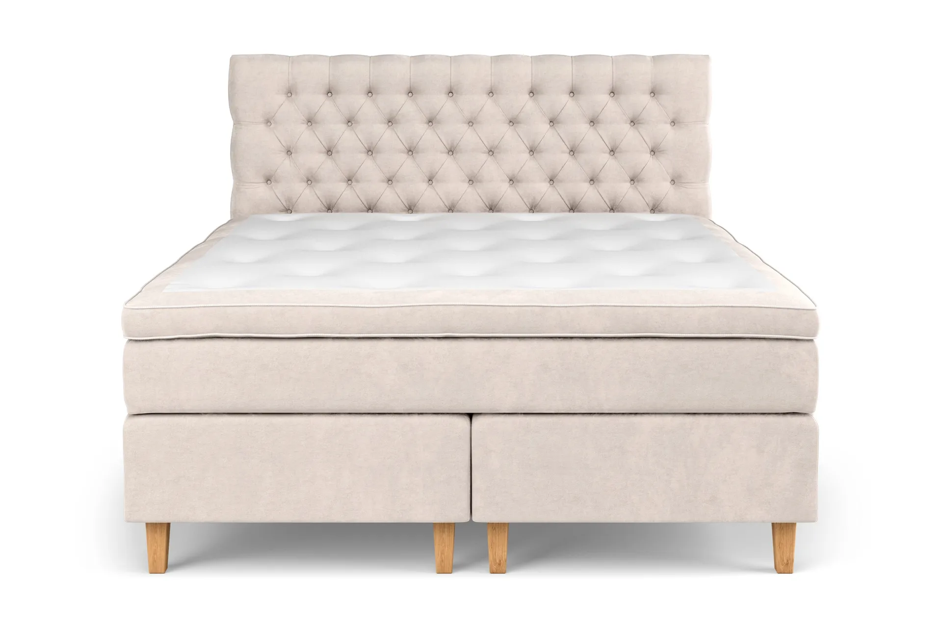 Celine Sängpaket 160x200cm - Beige/Sammet