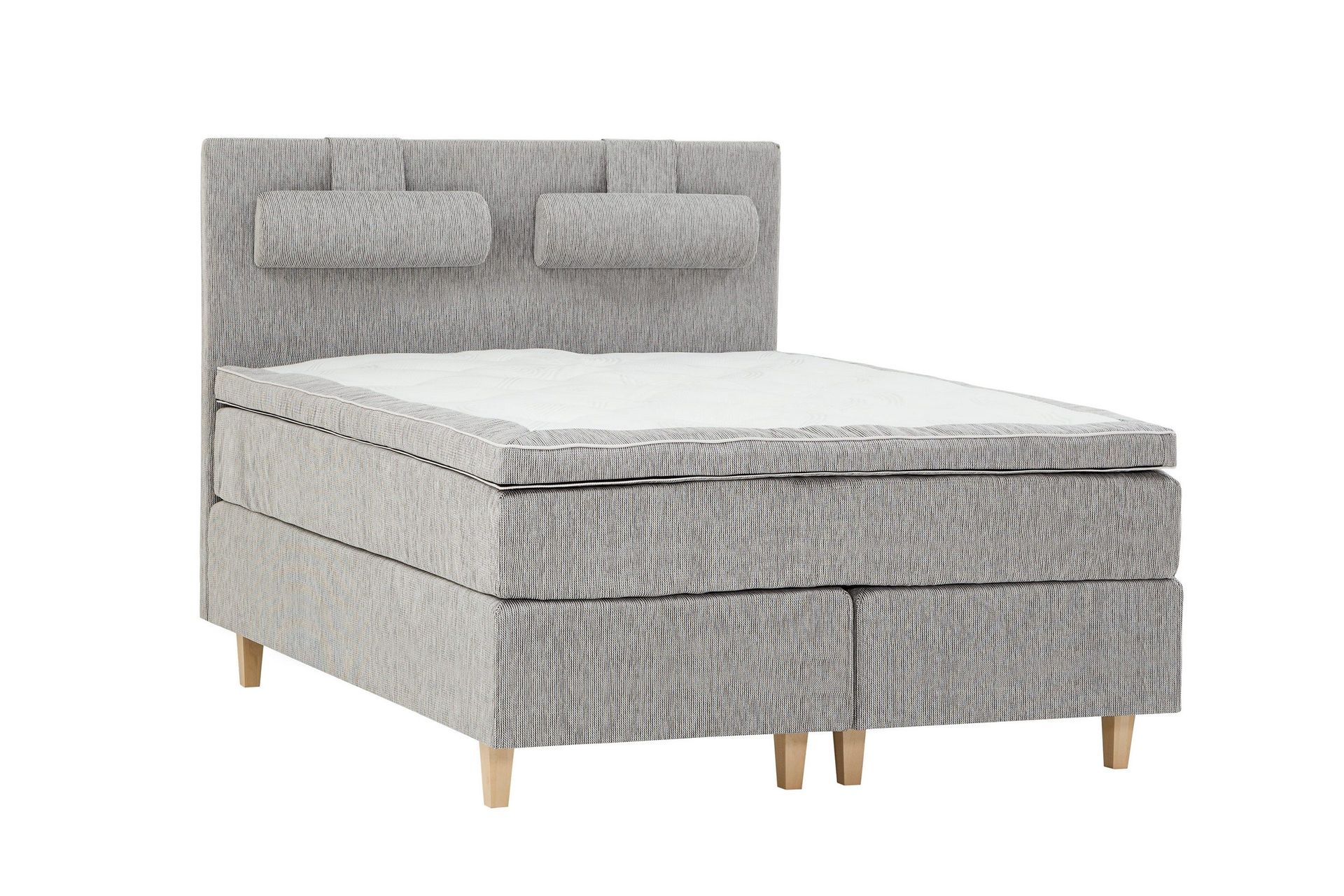 Grand Kontinentalsäng 160x200Latexkärna - Ljusgrå
