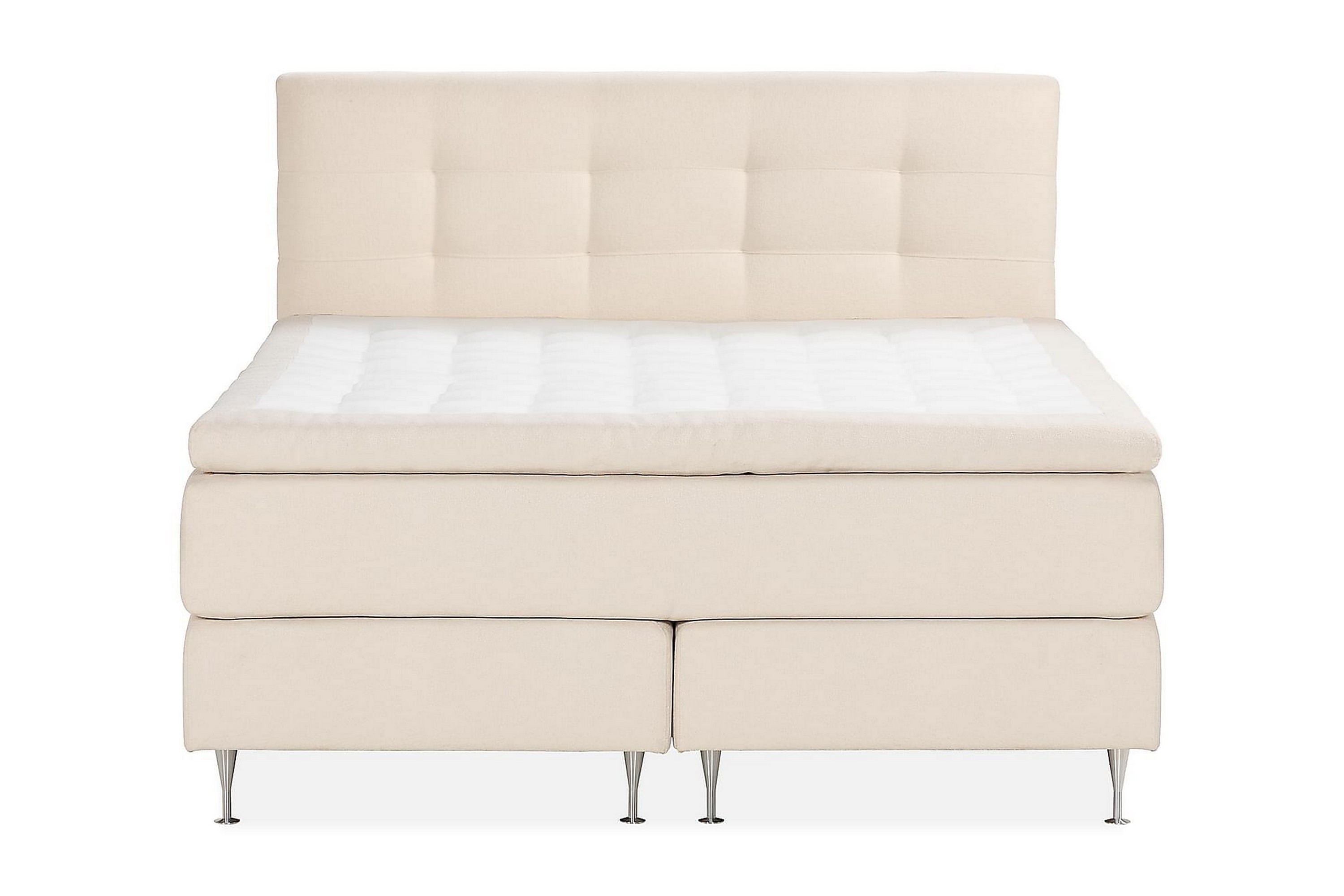 Kakichi Lyx Komplett Sängpaket Kontinentalsäng 180x200 cm med sänggavel Ljusbeige