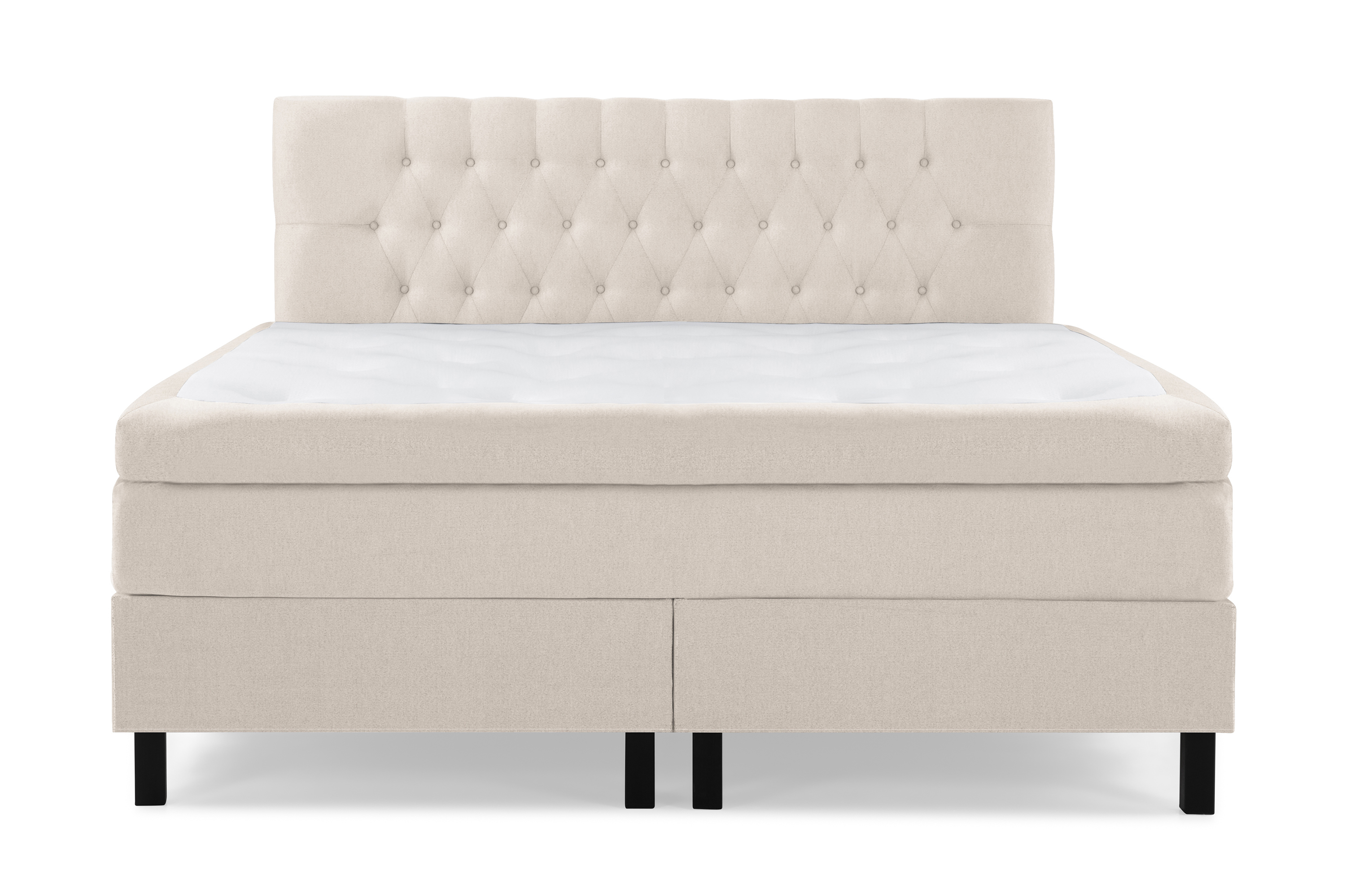 Komplett Sängpaket Olivia 160x200 Diamant Sänggavel Beige Latex