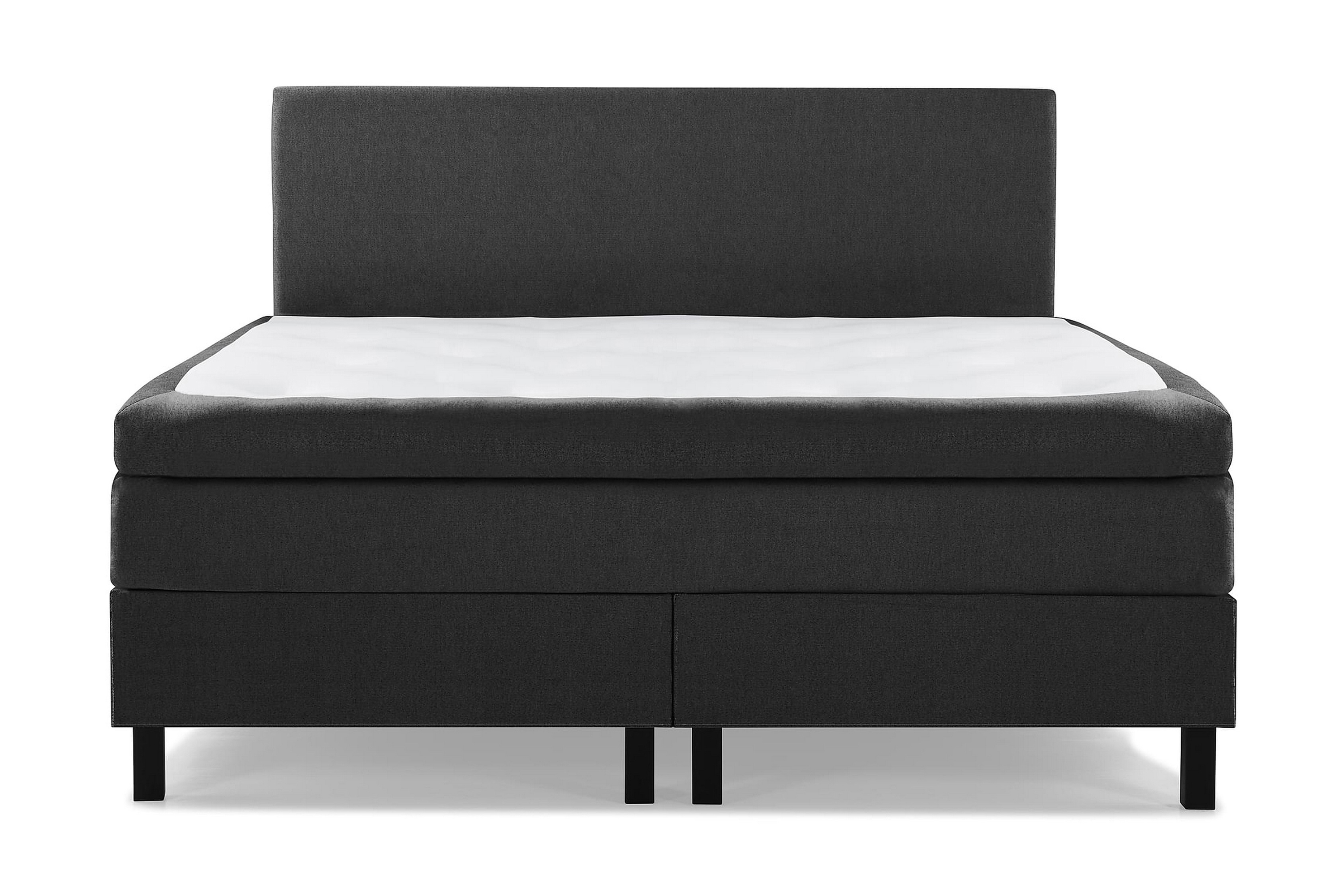 Komplett Sängpaket Olivia 180x200 Slät Gavel Svart/GråPU Memory