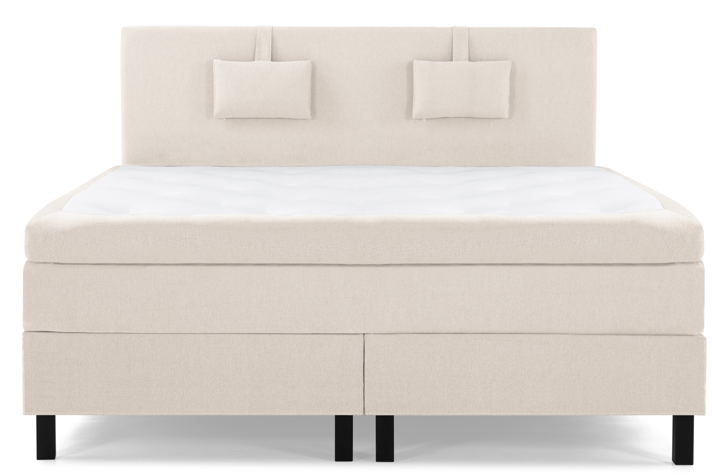 Komplett Sängpaket Olivia 180x200 Slät Sänggavel Beige Memory Nackkudde Liten