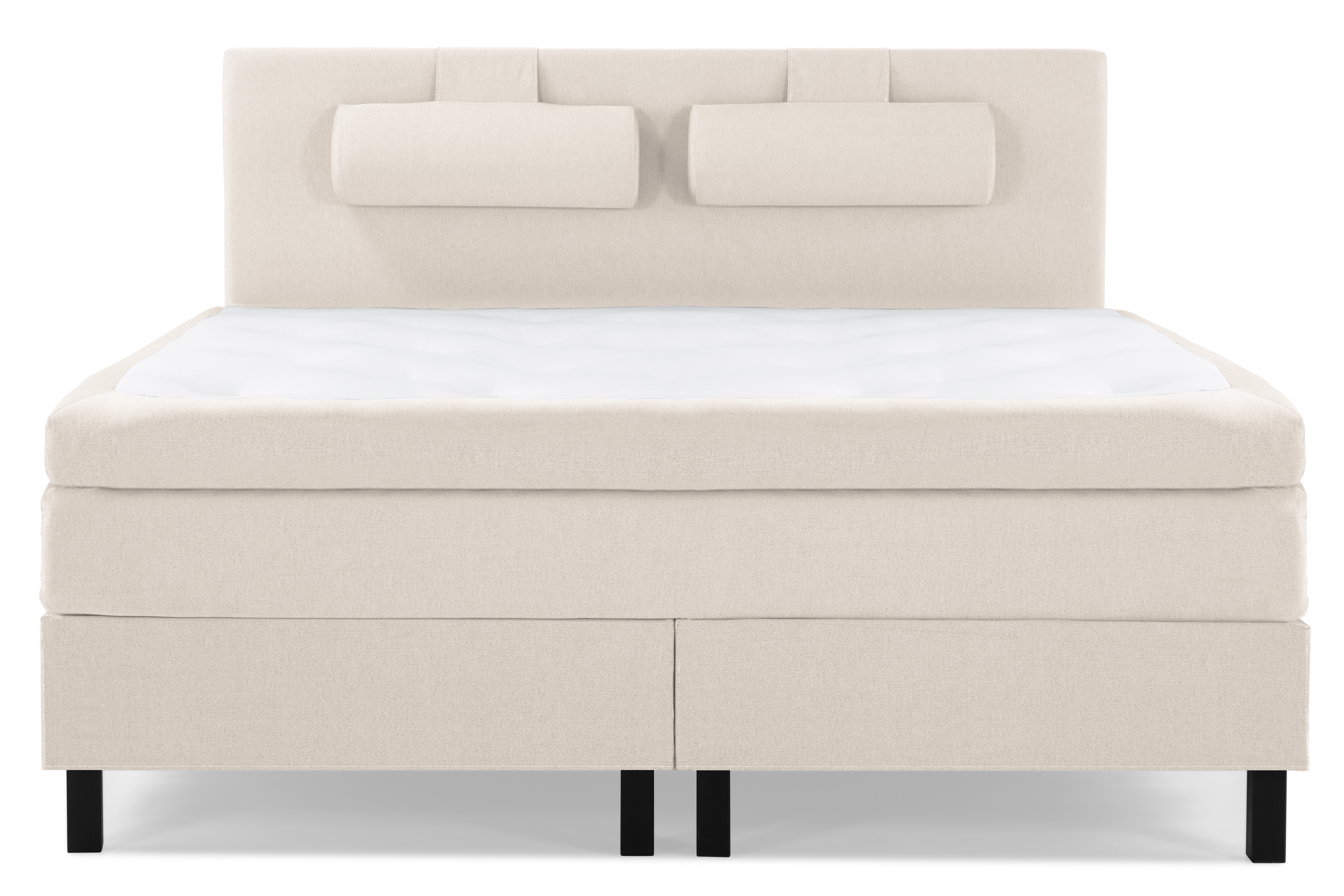 Komplett Sängpaket Olivia 180x200 Slät Sänggavel Beige Memory Nackkudde Stor