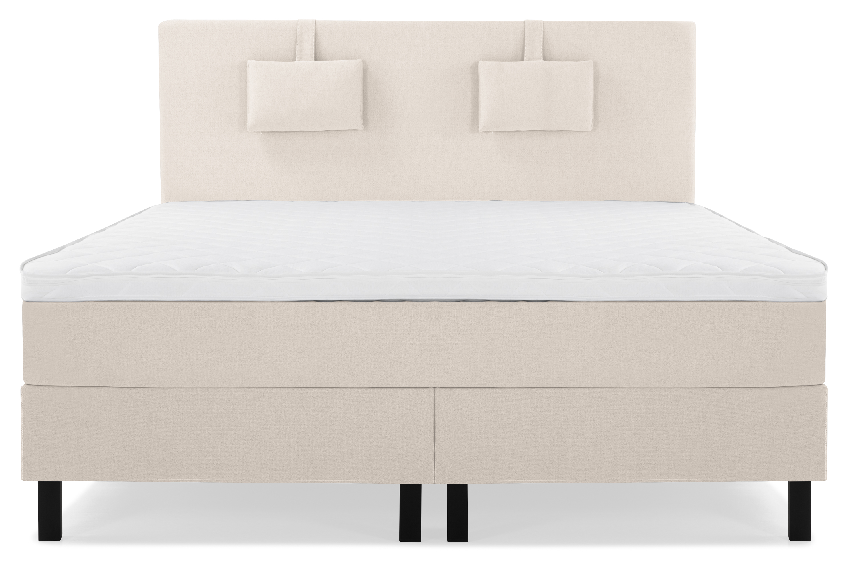 Komplett Sängpaket Olivia 180x200 Slät Sänggavel Beige Skum Nackkudde Liten