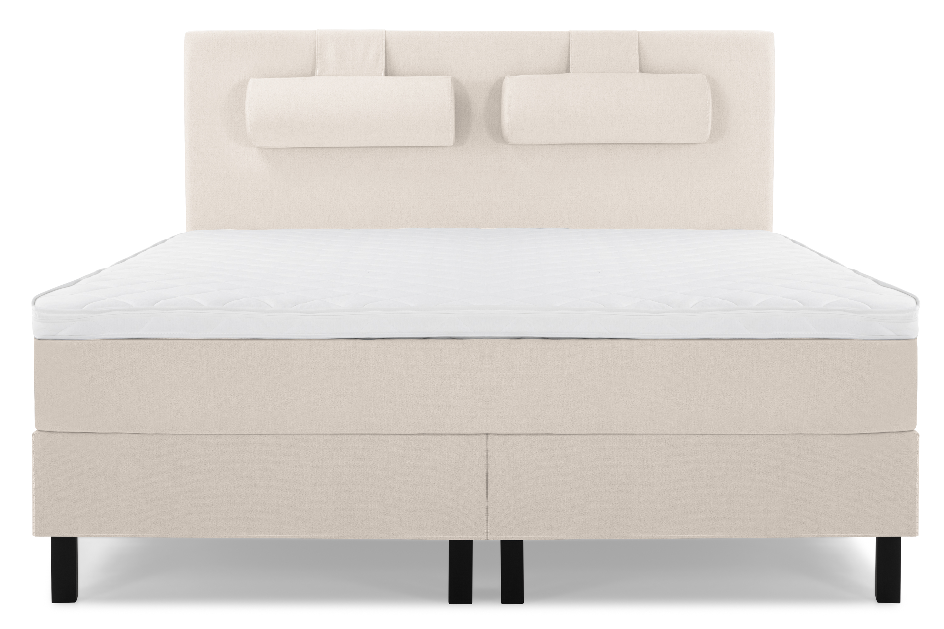 Komplett Sängpaket Olivia 180x200 Slät Sänggavel Beige Skum Nackkudde Stor