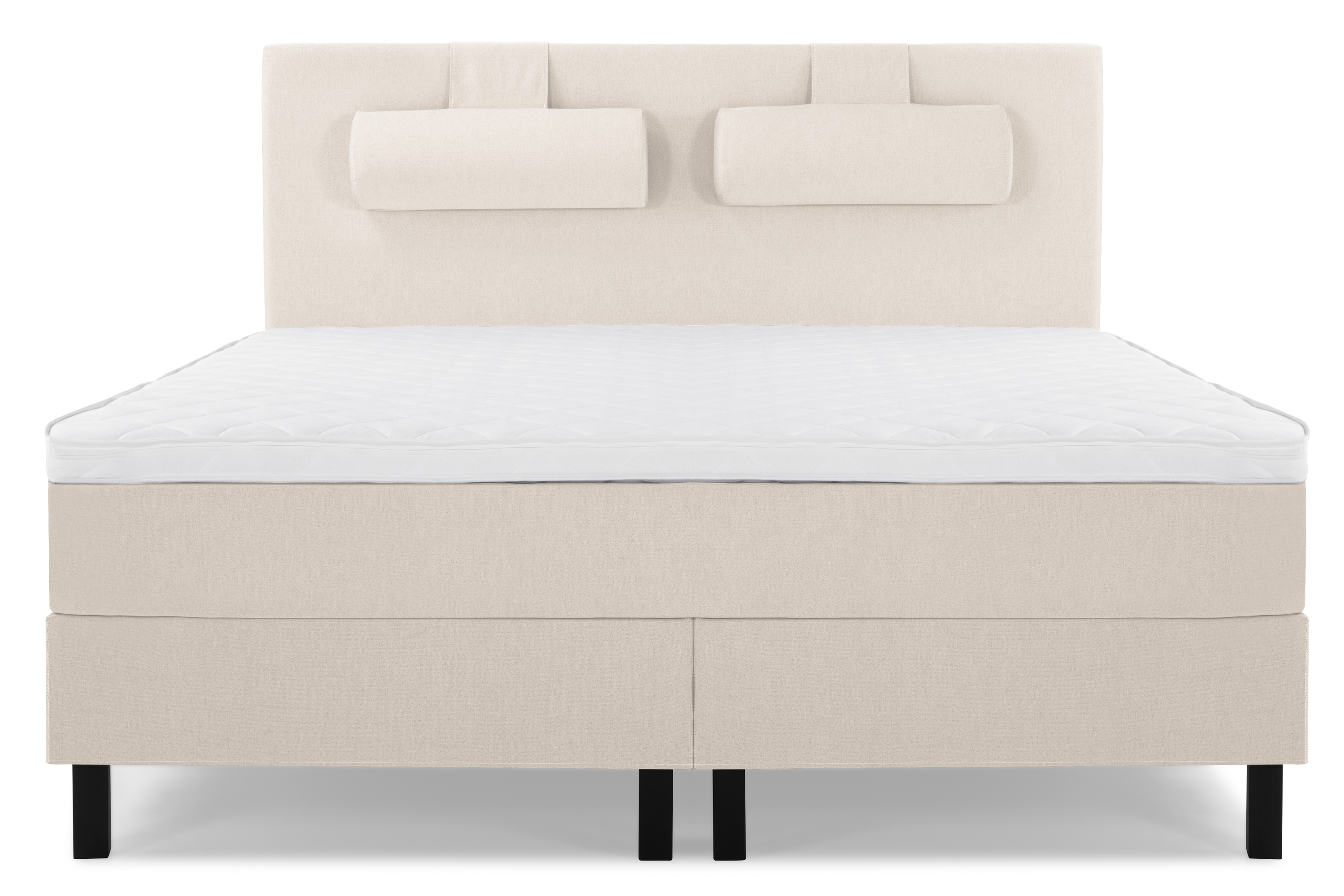 Komplett Sängpaket Olivia 180x200 Slät Sänggavel Beige - Skum Nackkudde Stor