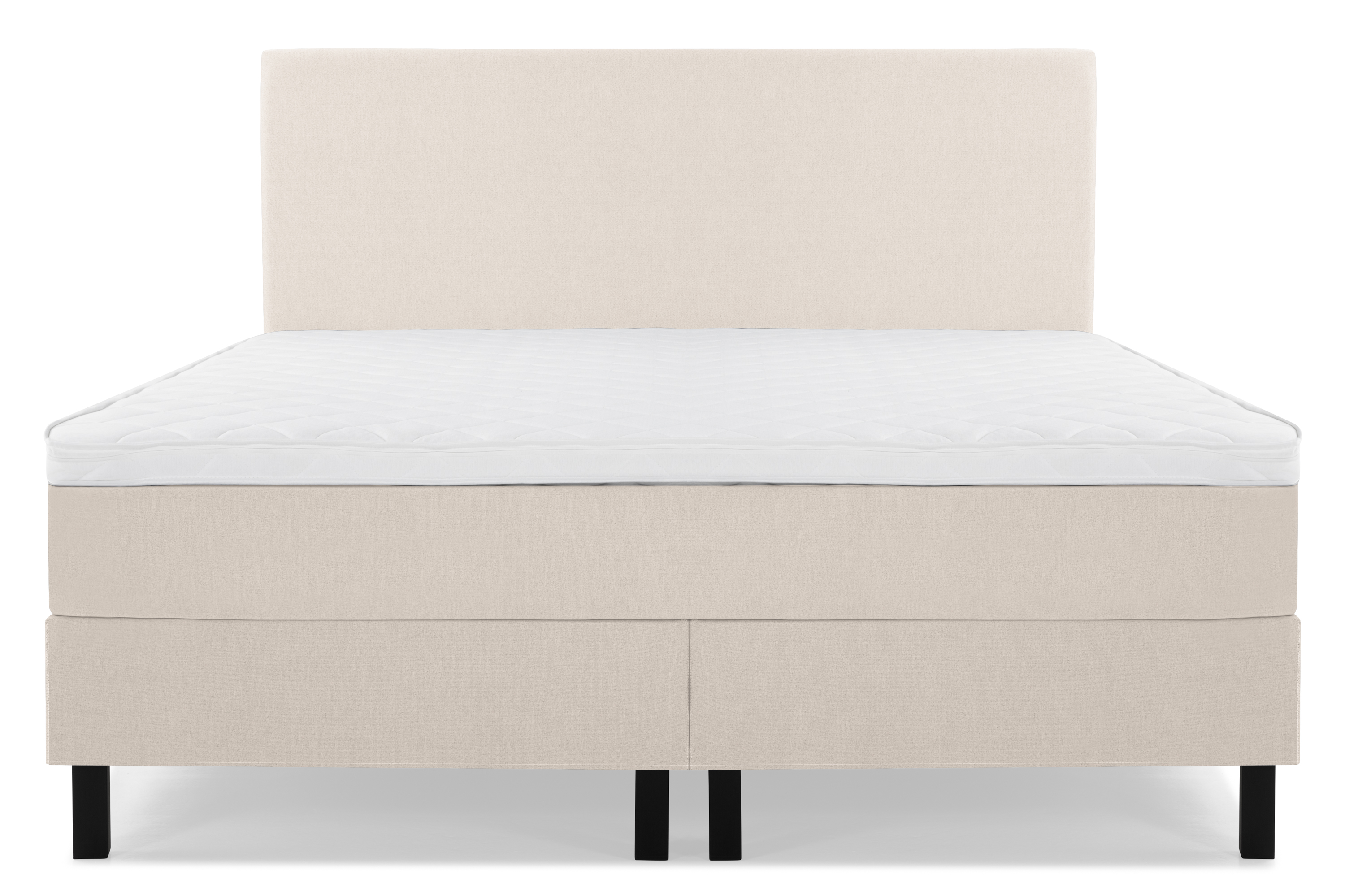 Komplett Sängpaket Olivia 180x200 Slät Sänggavel Beige Skum