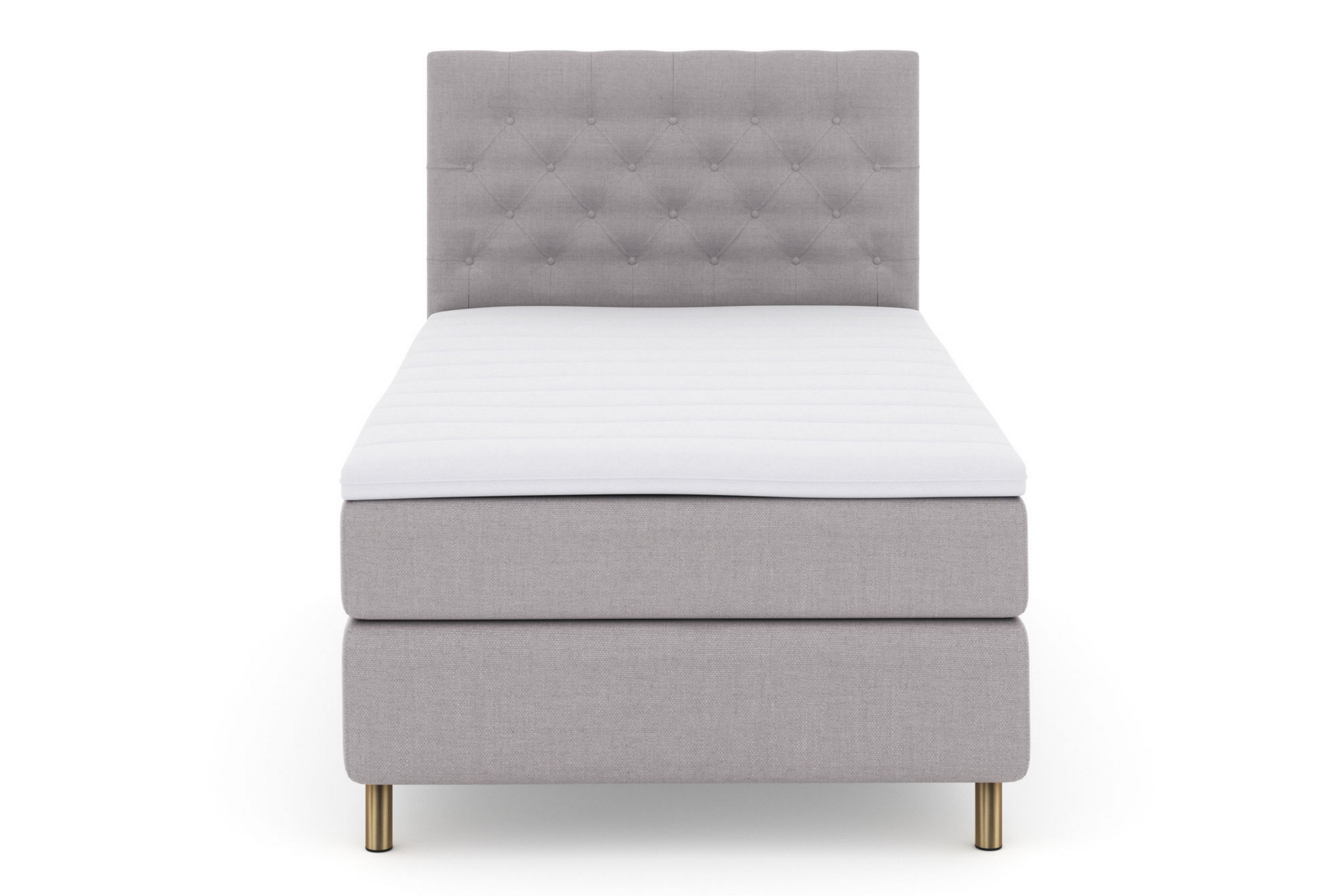Kontinentalsäng Choice No 3 120x200 Fast LjusgråKoppar
