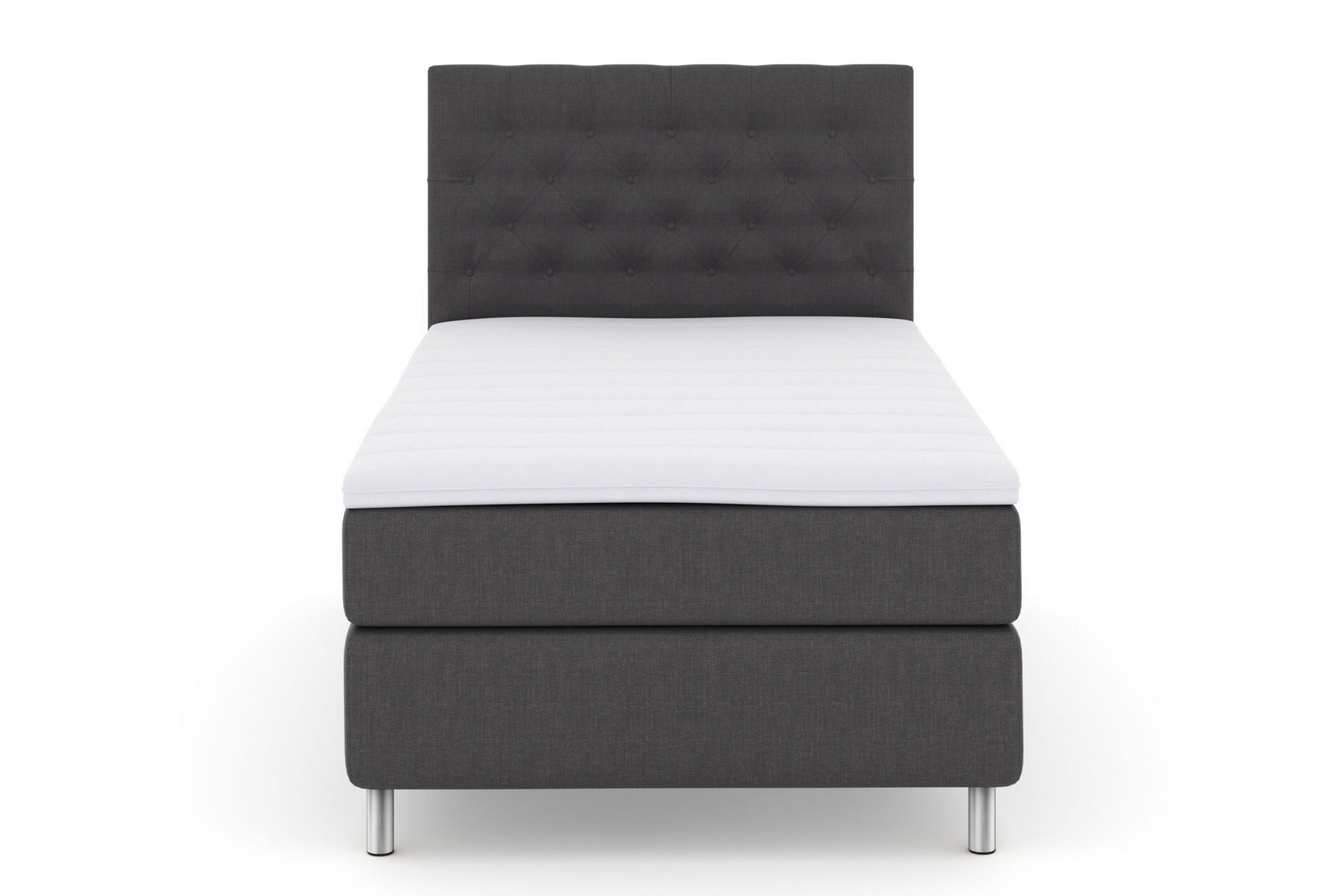 Kontinentalsäng Choice No 3 120x200 Medium MörkgråMetall