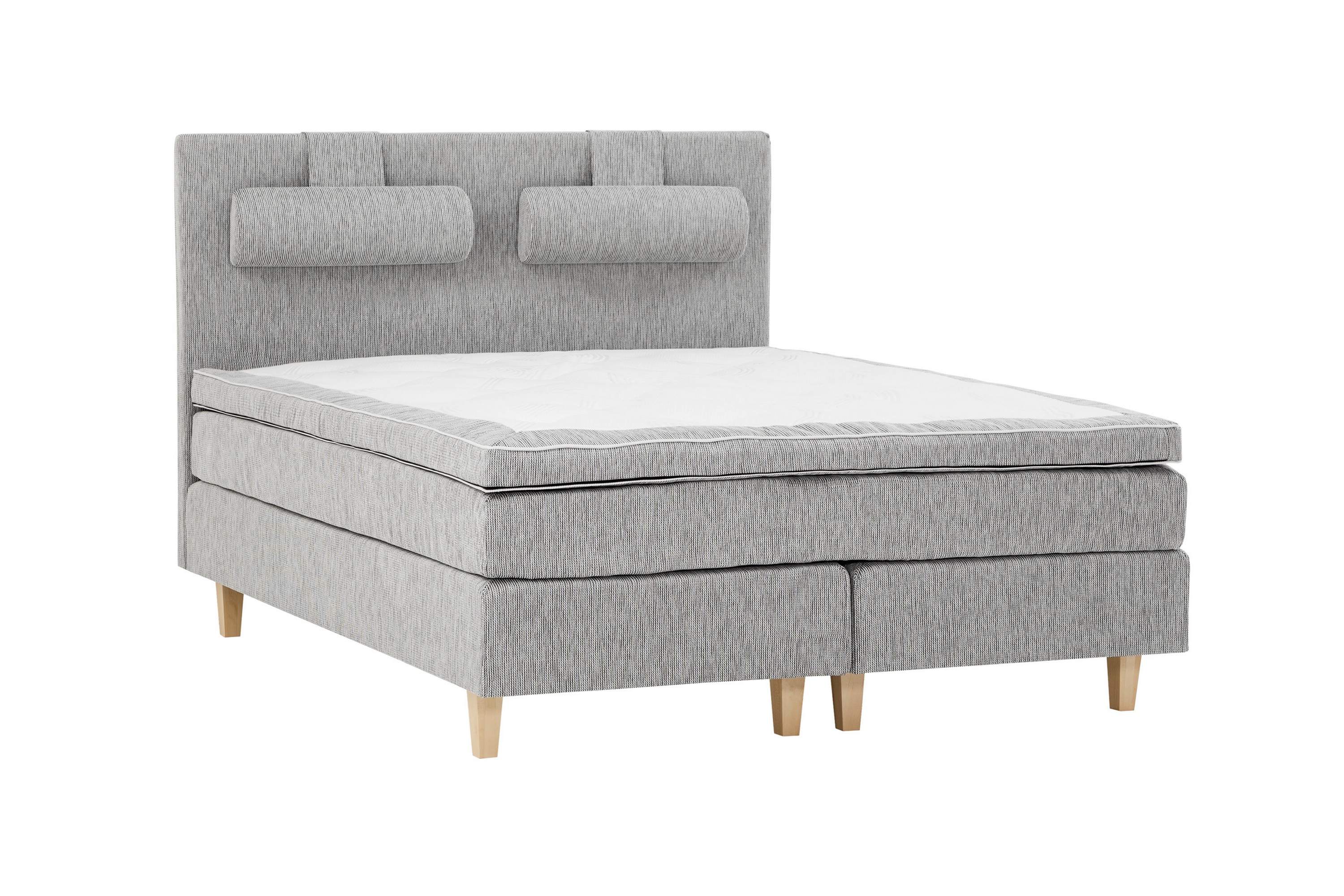 Kontinentalsäng Longford 180x200 Fast Polyeterskum Ljusgrå