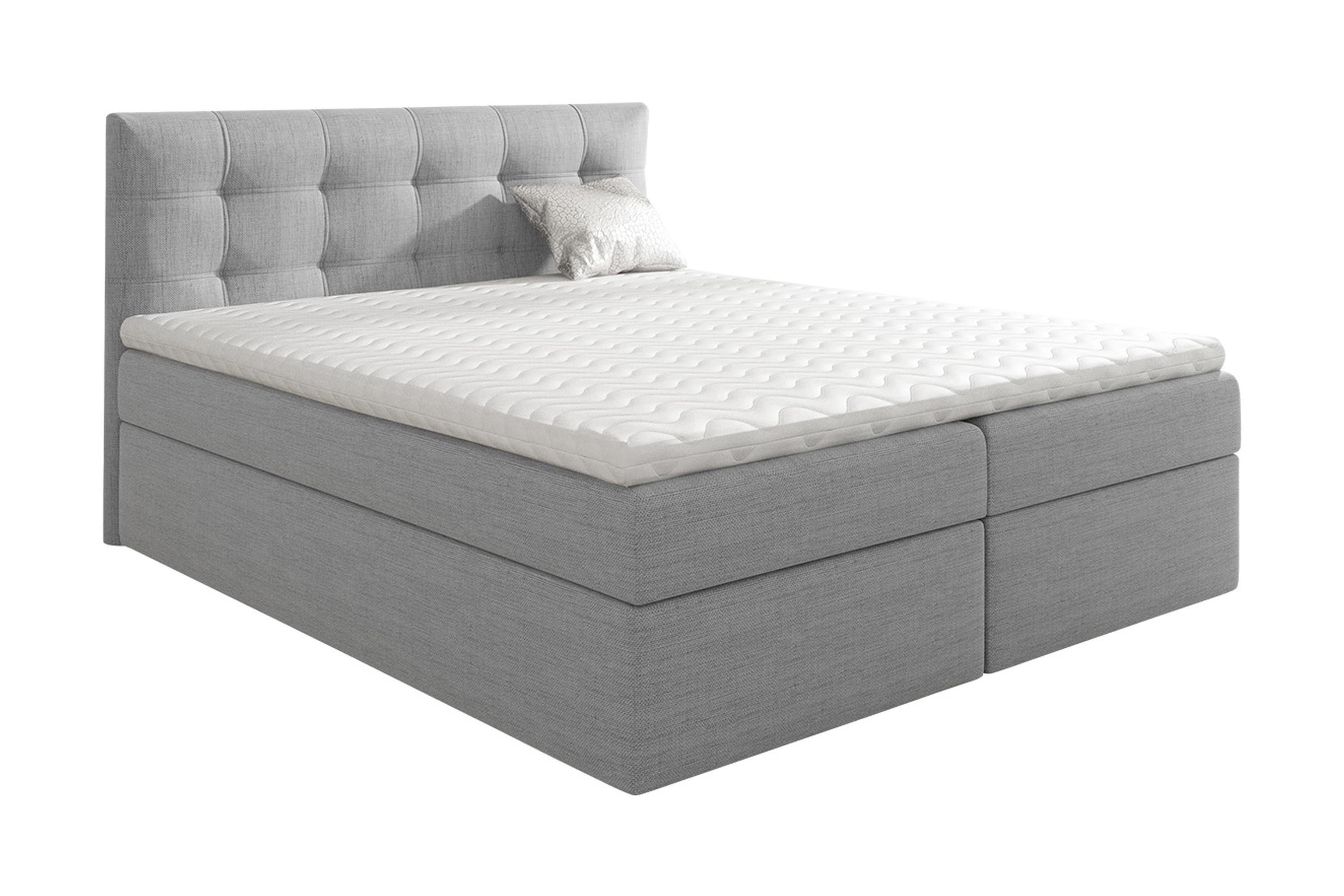 Kontinentalsäng Oldereid 120x200 Svart/GråVit