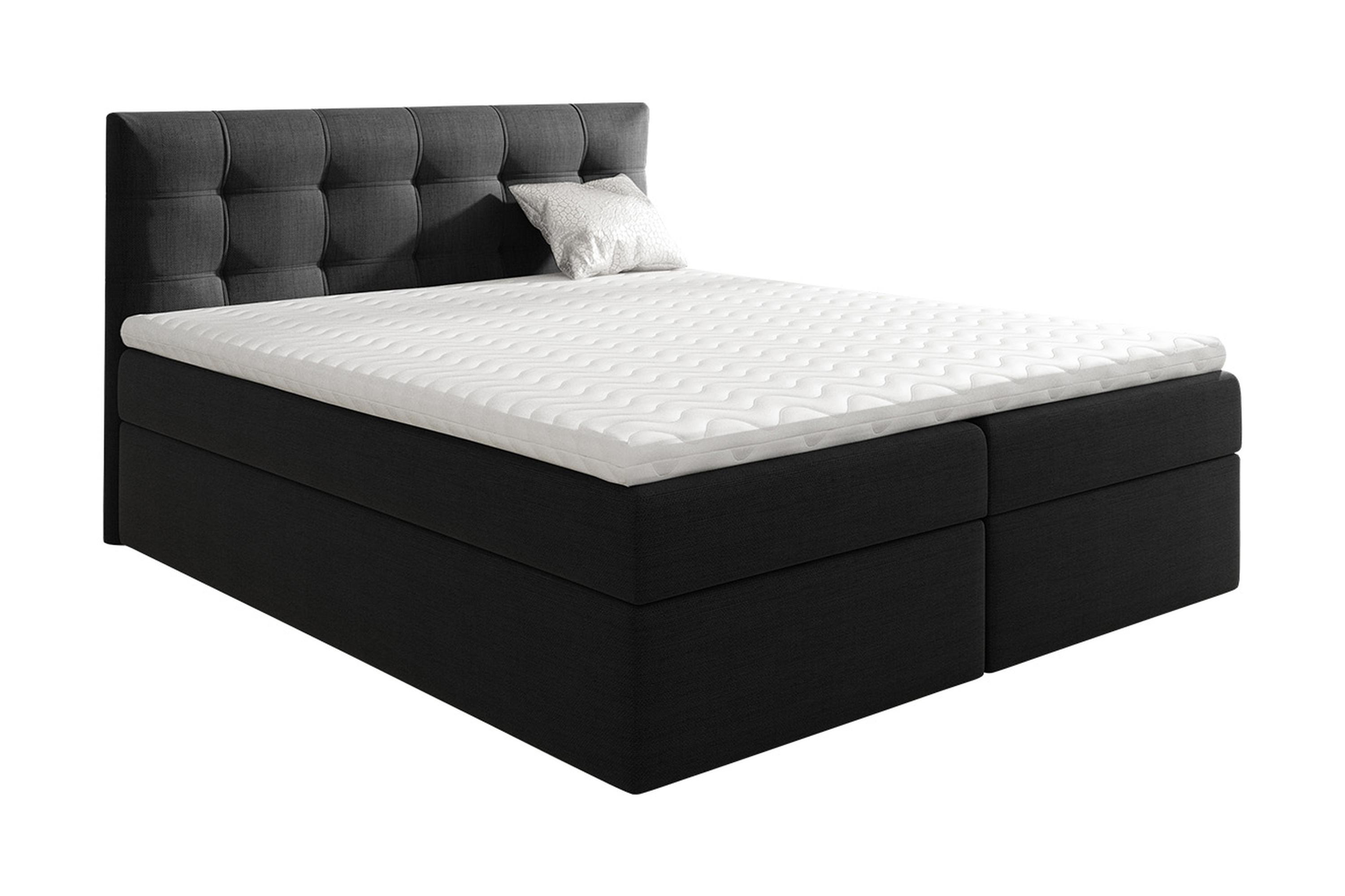 Kontinentalsäng Oldereid 120x200 Svart/Vit
