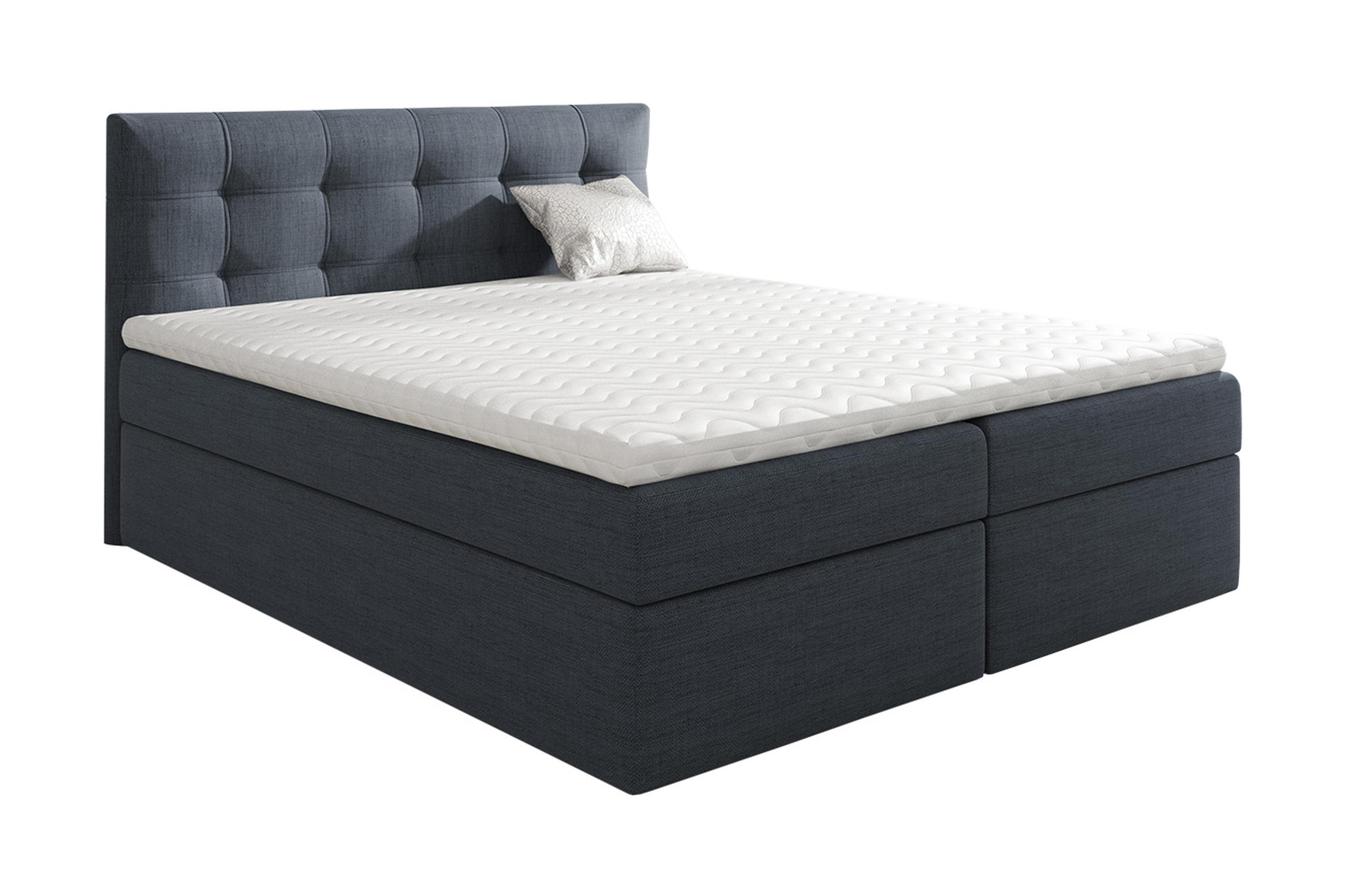 Kontinentalsäng Oldereid 180x200 Svart/GråVit