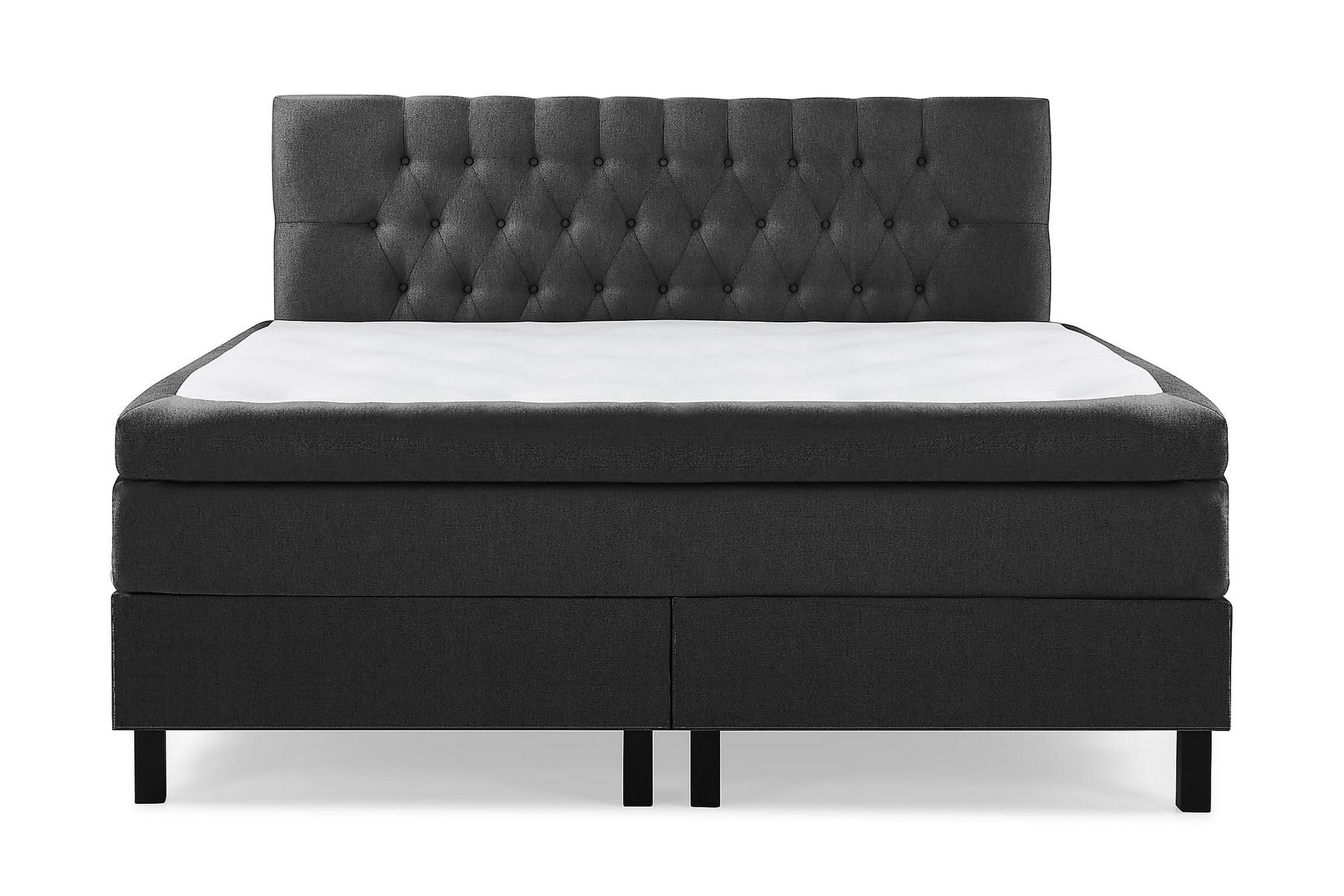 Kontinentalsäng Olivia 180x200 Memorymadrass SvartGrå