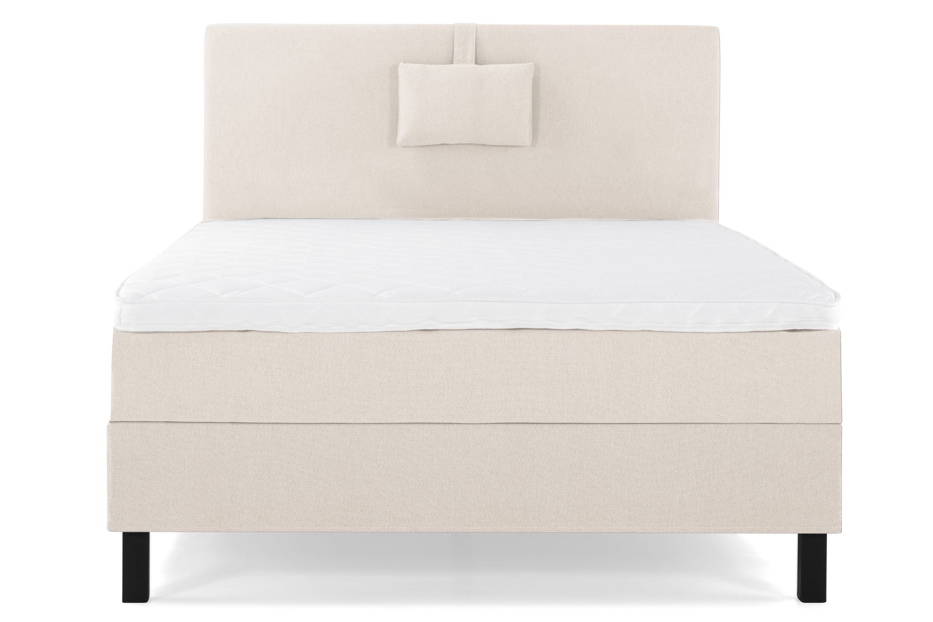 Lucky Komplett Sängpaket 120x200 Skum Slät Sänggavel  Nac - Nackkudde Liten Beige