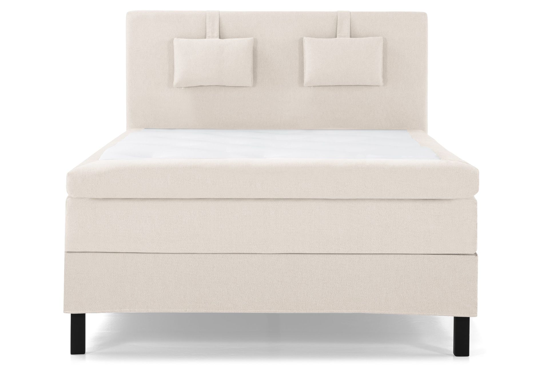 Lucky Komplett Sängpaket 140x200 Latex Slät Sänggavel - Nackkudde Liten Beige