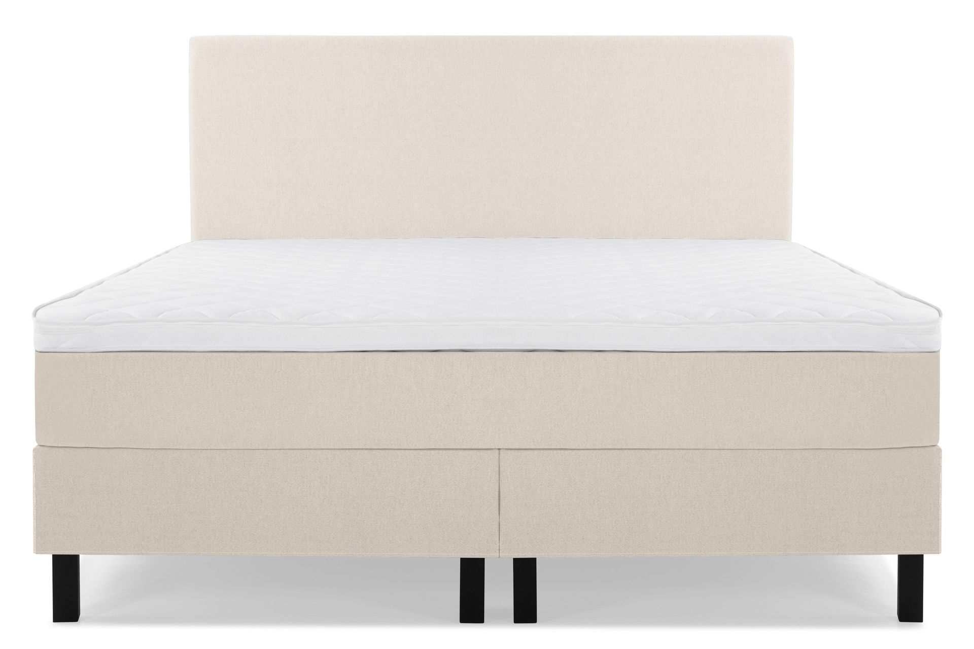 Lucky Komplett Sängpaket 160x200 Skum Slät Sänggavel - Beige