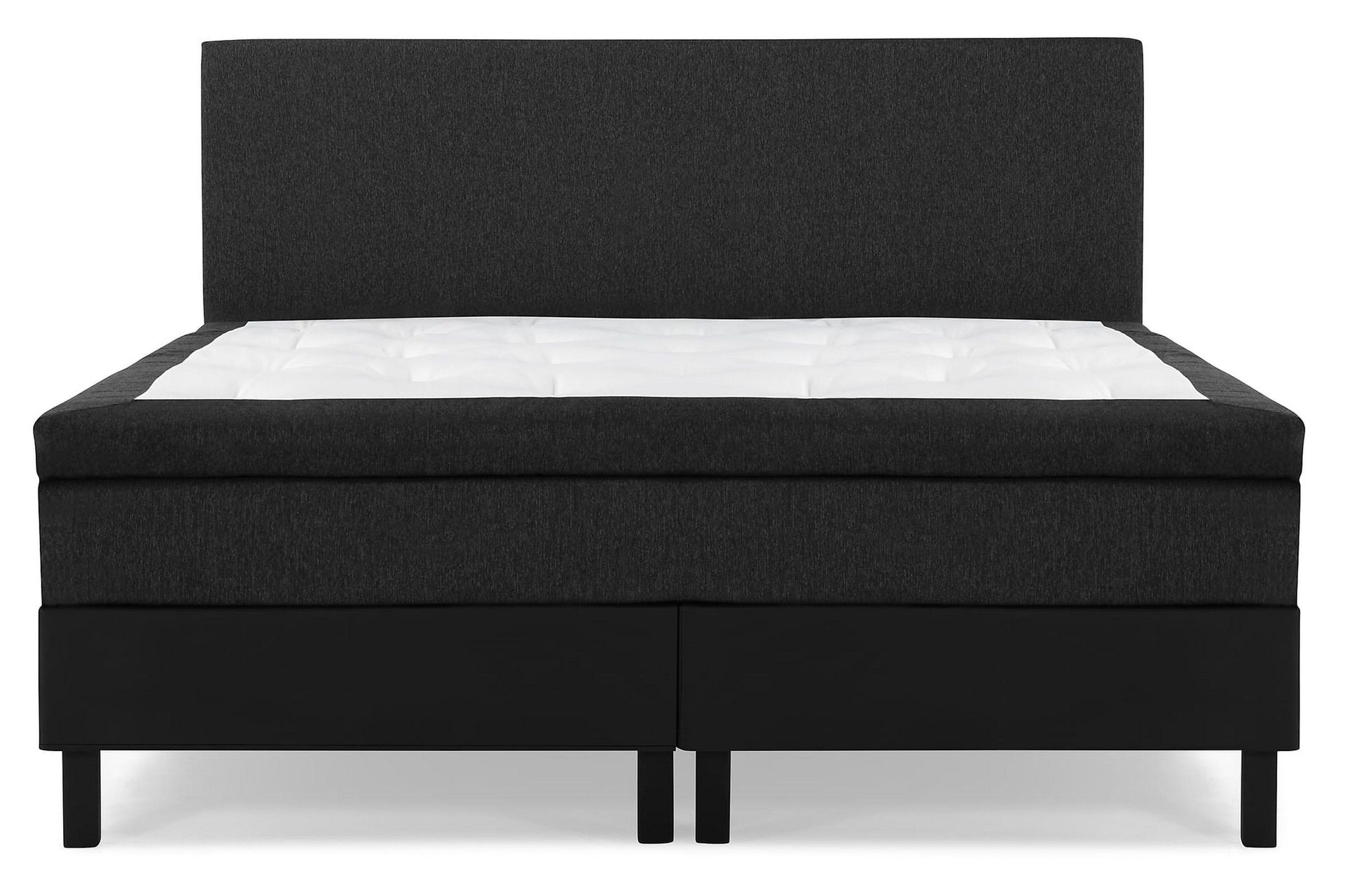 Lucky Komplett Sängpaket 180x200 Latex Slät - Svart/Grå/PU