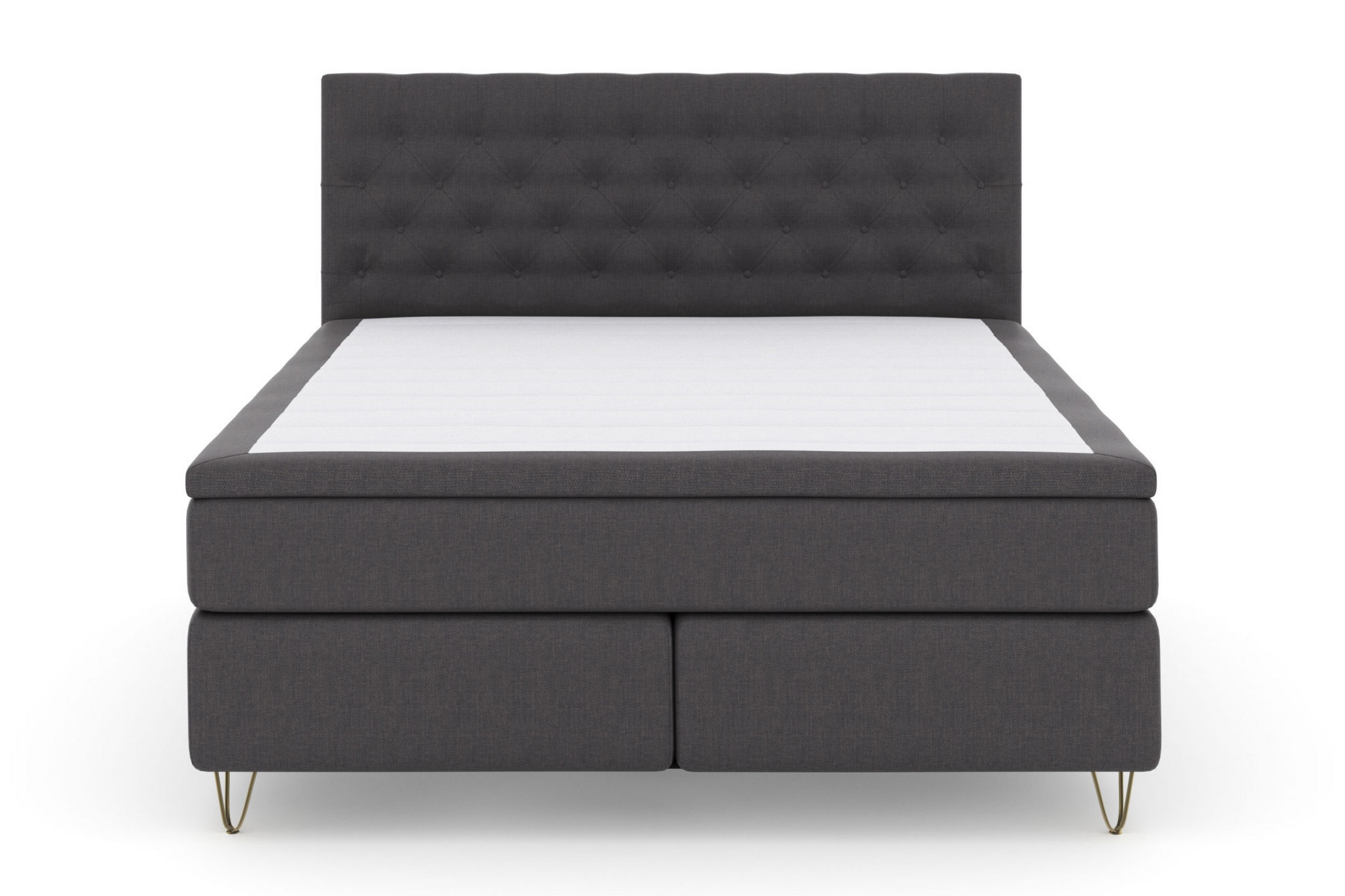 Select No 6 Komplett Sängpaket 210x210 Medium Latex/Memory Mörkgrå