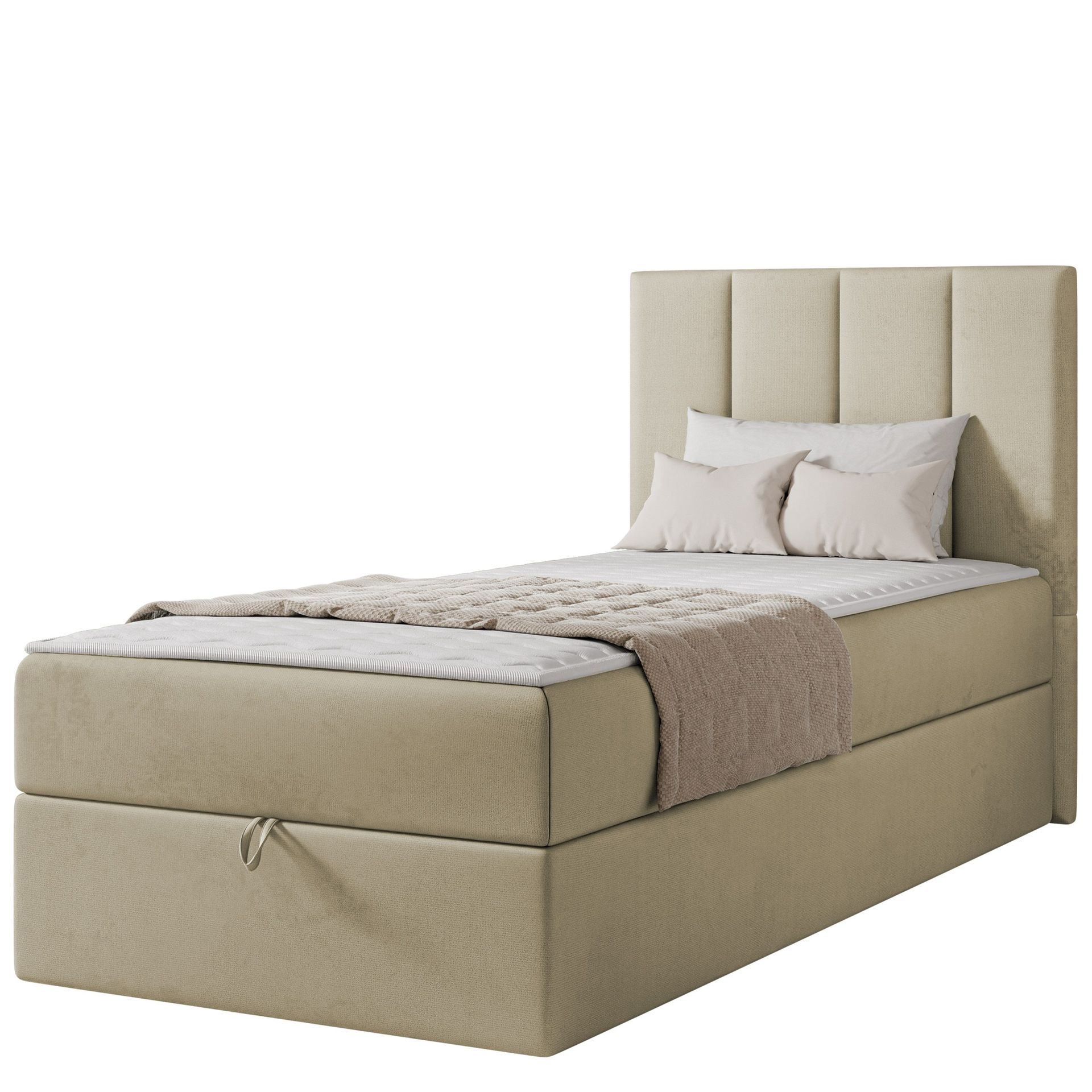 Laggano Sängpaket Kontinentalsäng 100x200 cm - beige