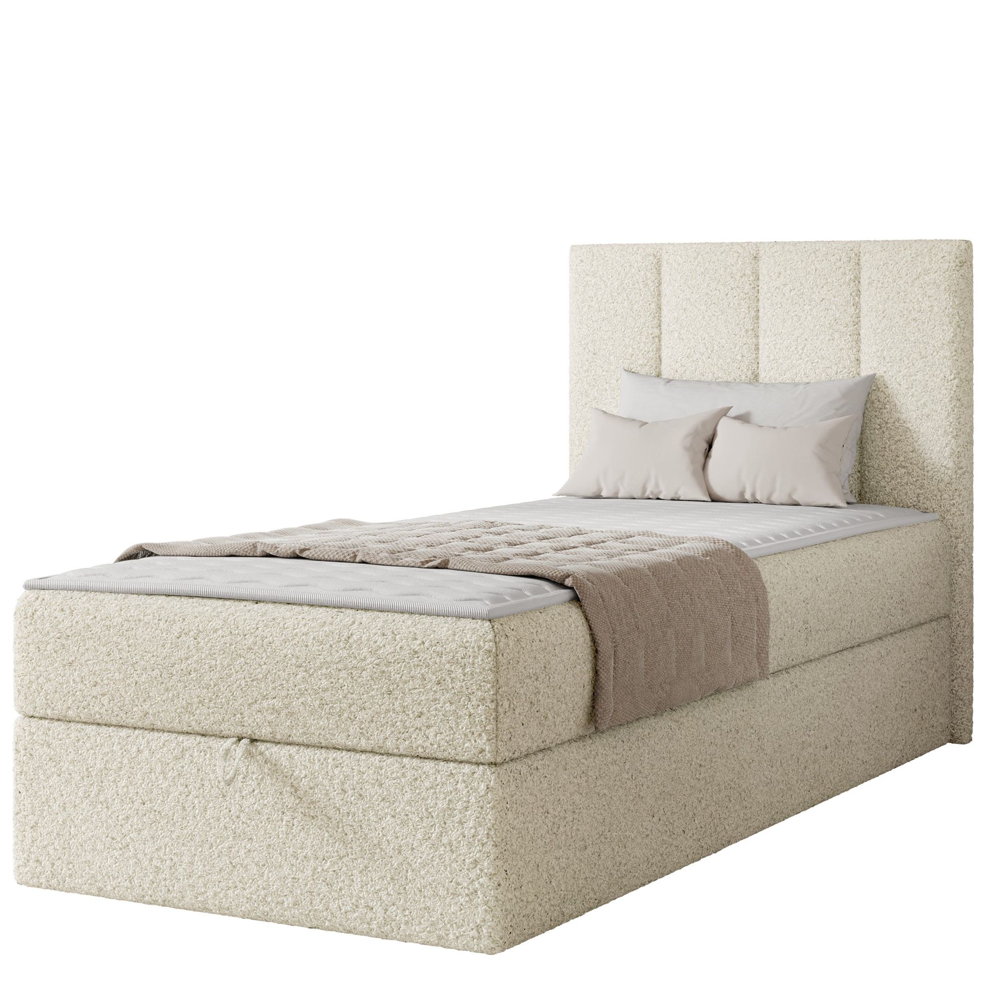 Laggano Sängpaket Kontinentalsäng 80x200 cm - Lambi 08 ljusbeige