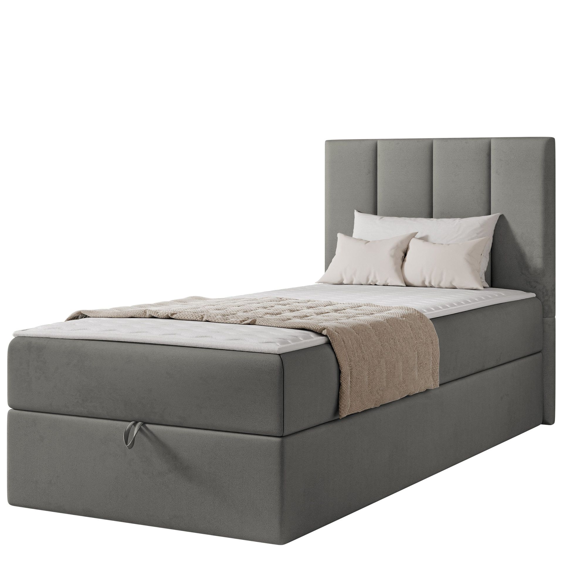 Laggano Sängpaket Kontinentalsäng 90x200 cm - grå