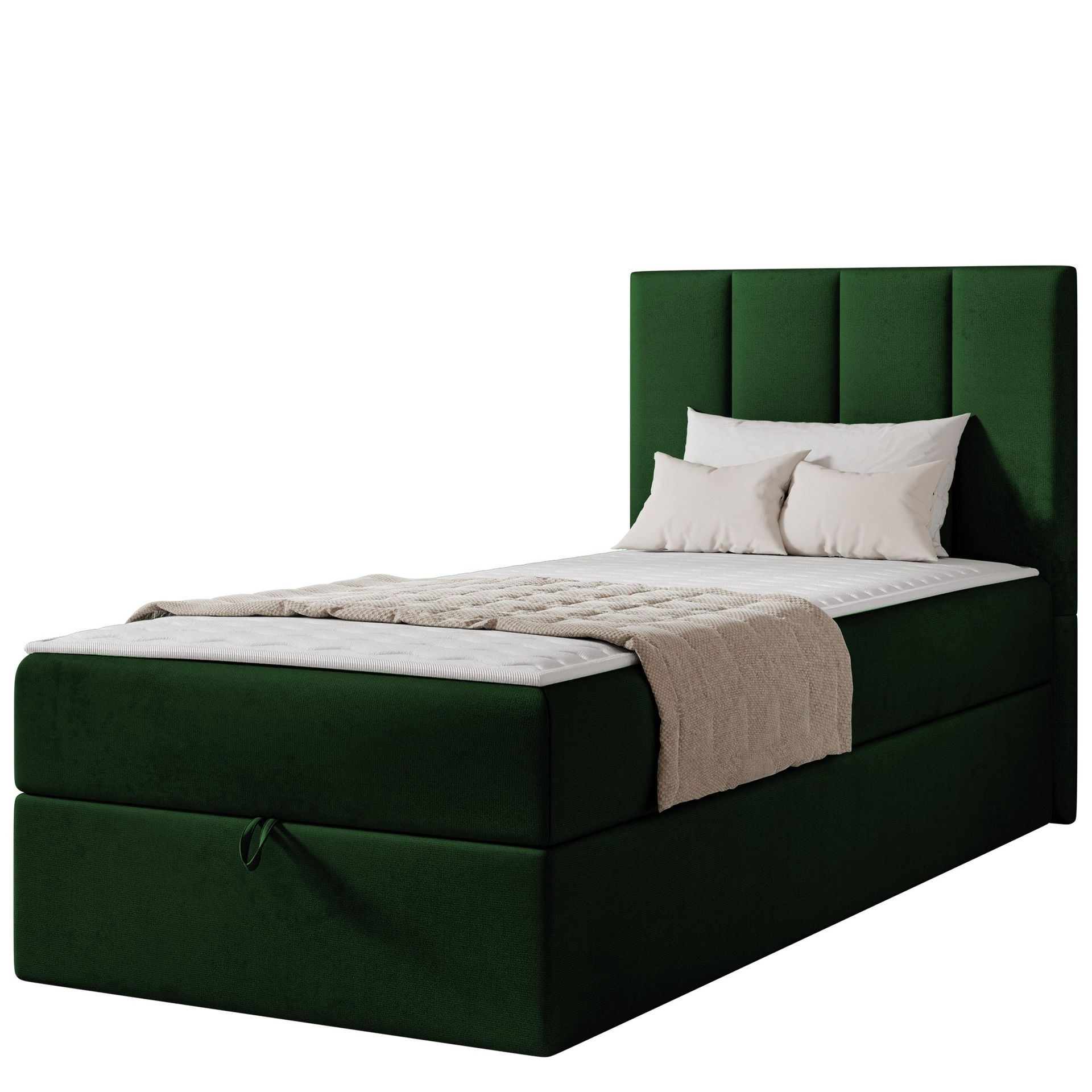Laggano Sängpaket Kontinentalsäng 90x200 cm - grön