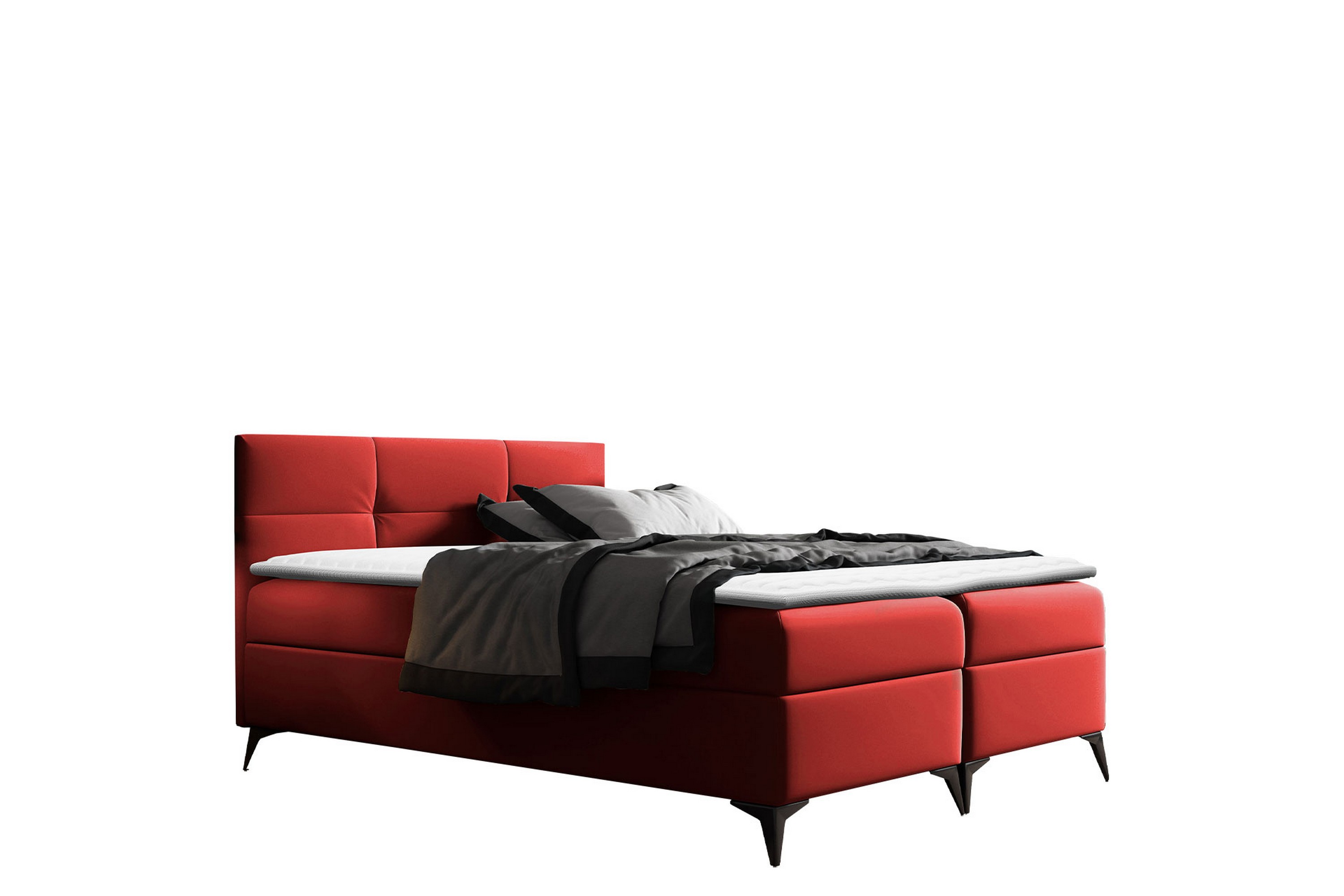 leckersbo sängpaket kontinentalsäng 160x200 cm - röd