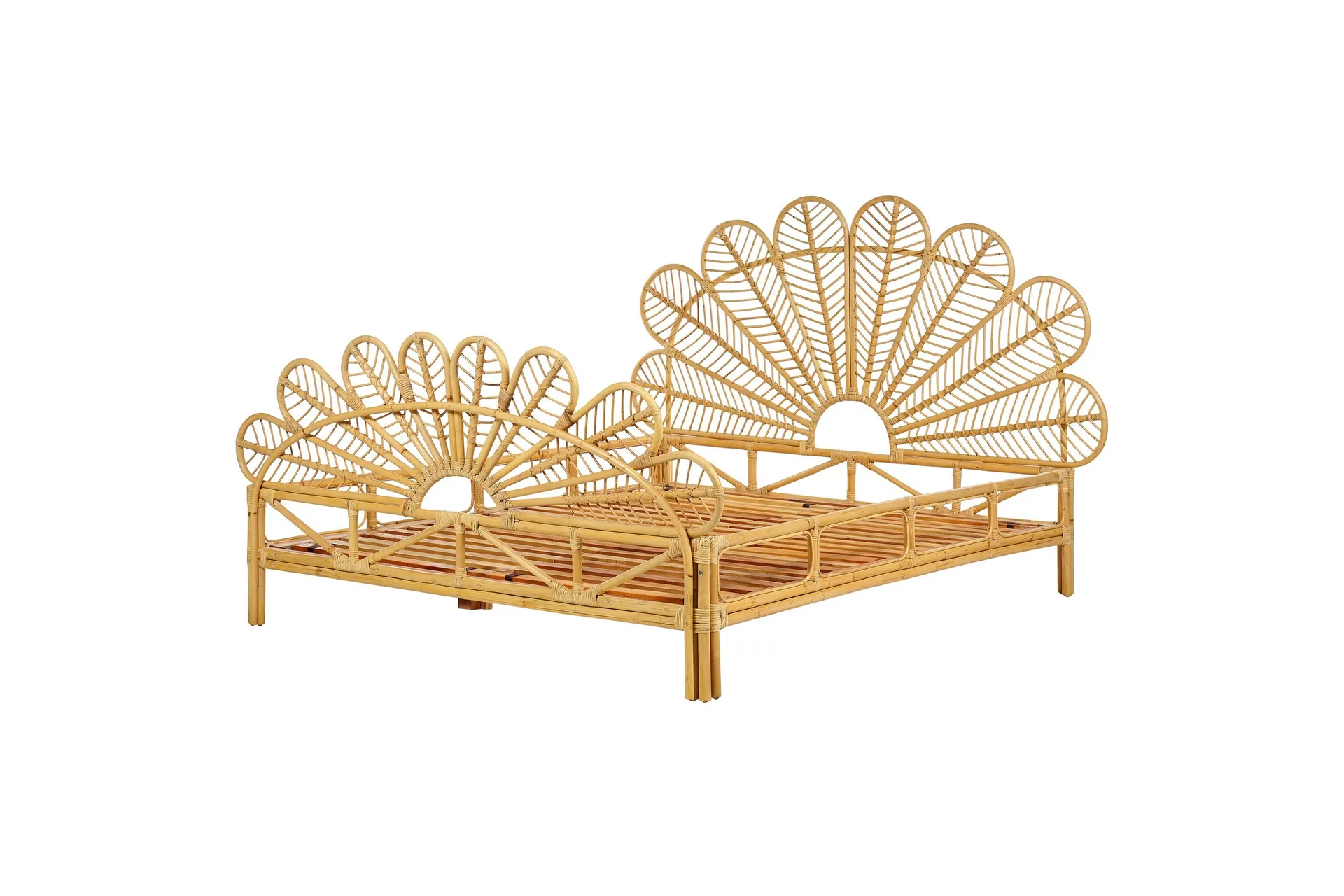 lorentine sängram 160x200 cm - ljust trä