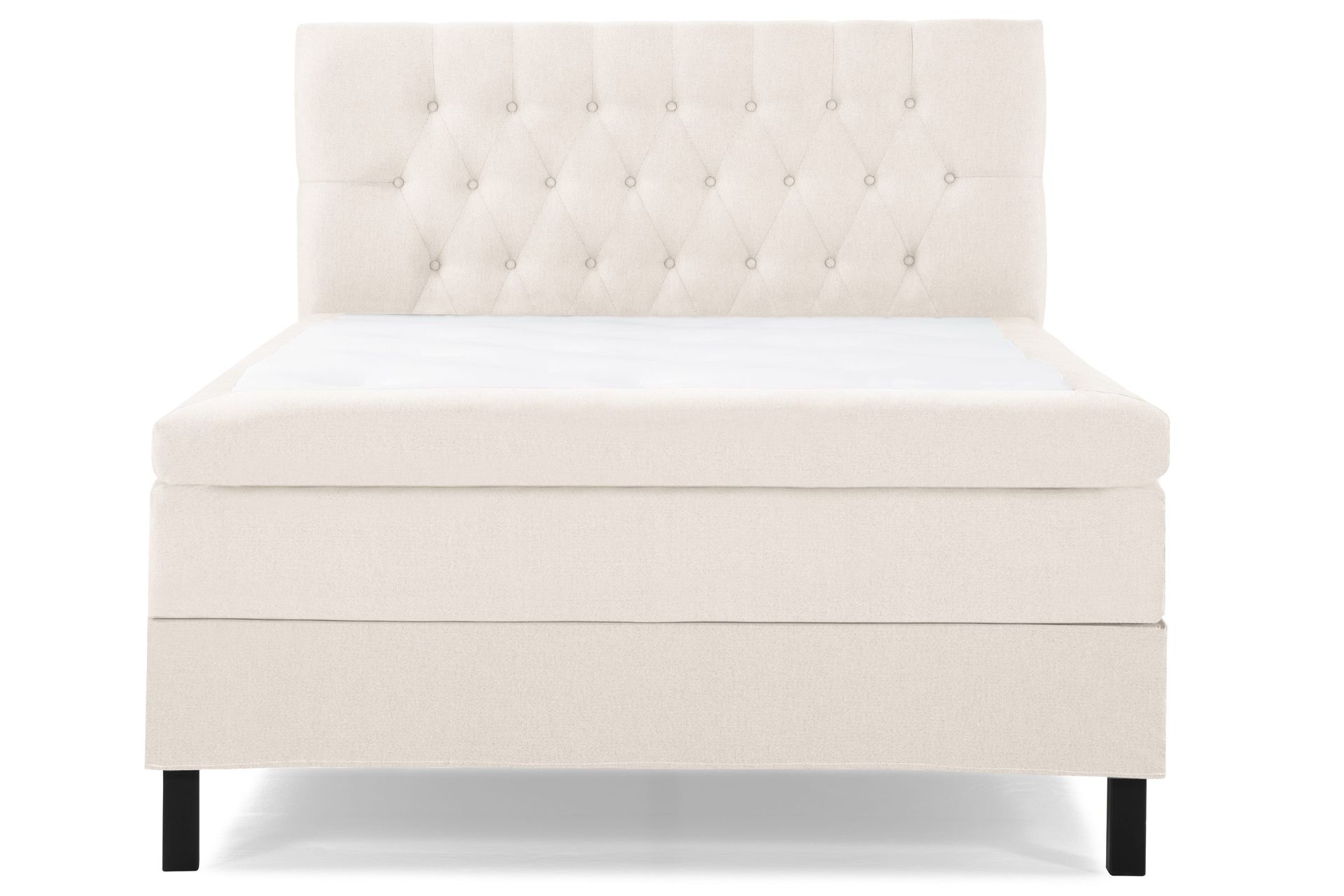 Lucky Komplett S&auml;ngpaket 120x200 Memory Diamant S&auml;nggavel - Beige
