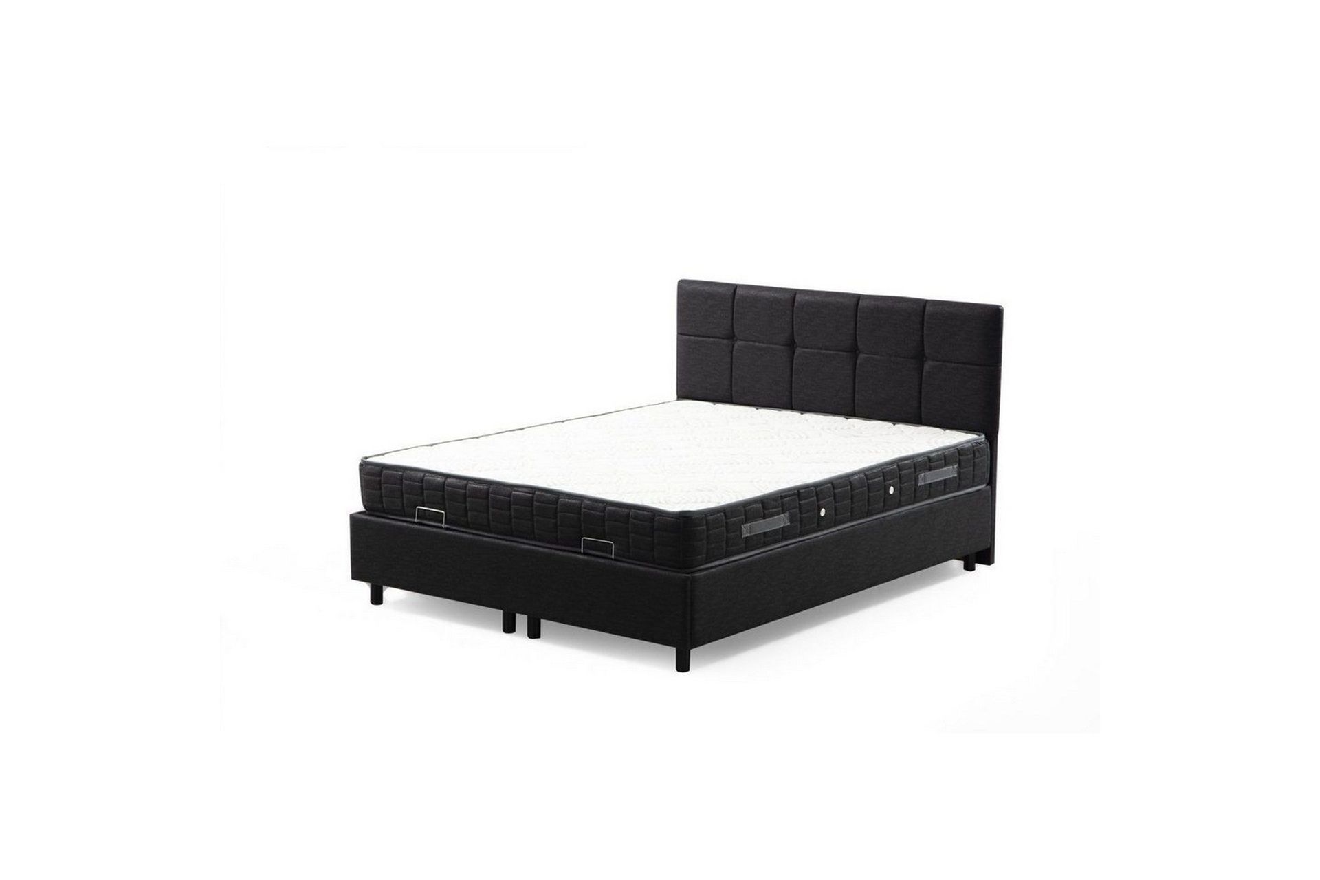 Madrass, Botten & S&auml;nggavel f&ouml;r Enkel S&auml;ng Sudalmuni set antracit - 120 x 114 x 200 cm