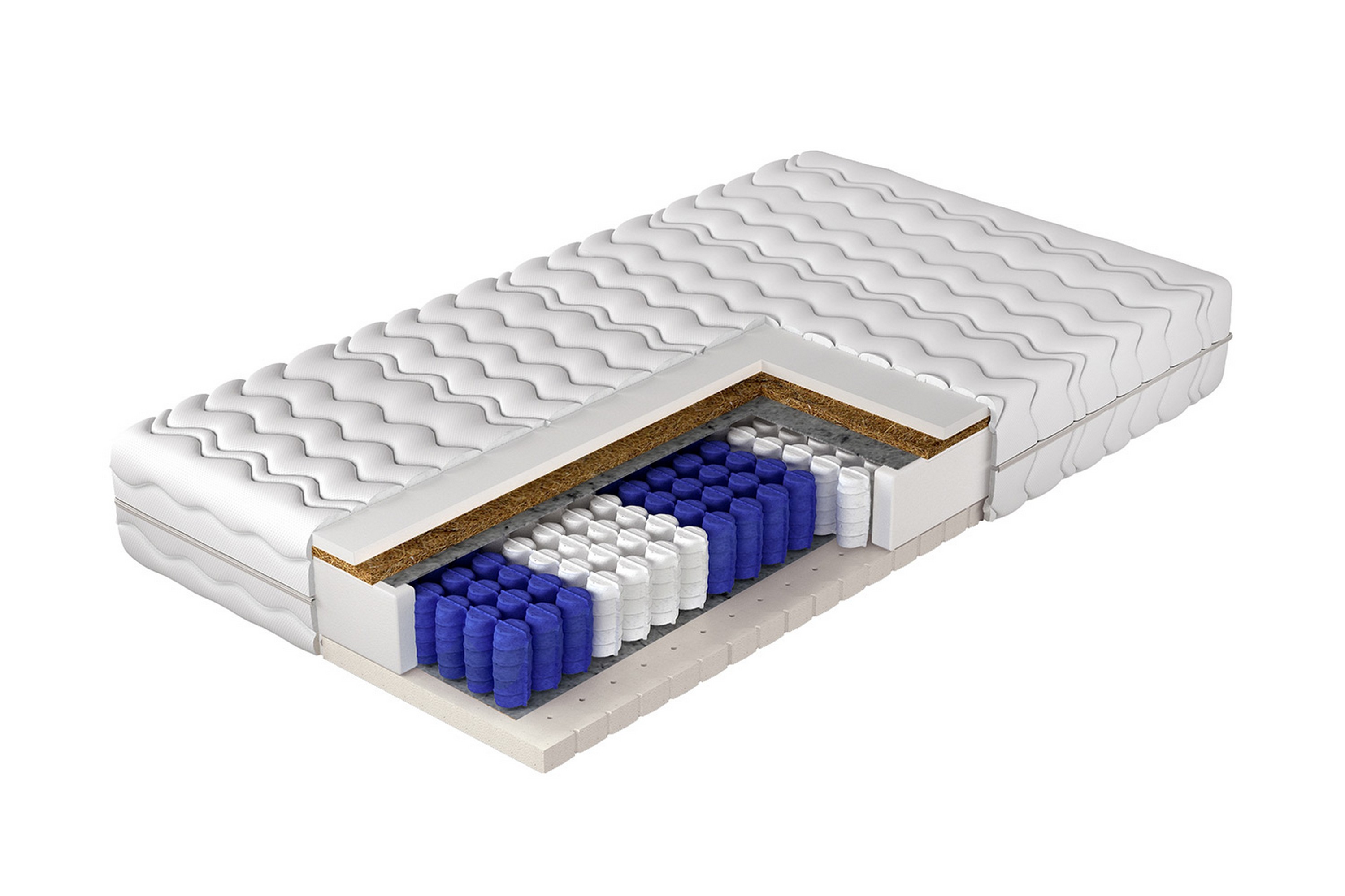 Acworth Resårmadrass 120x200 cm Vit
