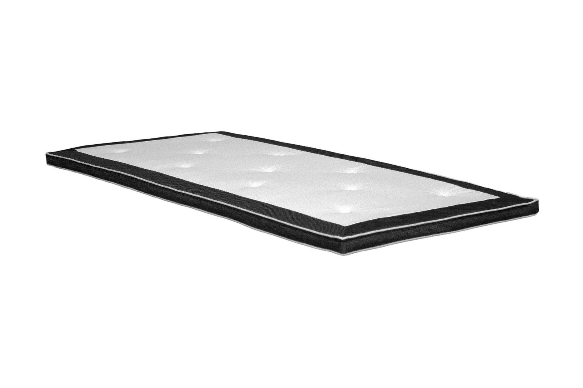 Ardenza B&auml;ddmadrass 80x200 cmPolyeter \ Gr&aring; - Svart/Vit