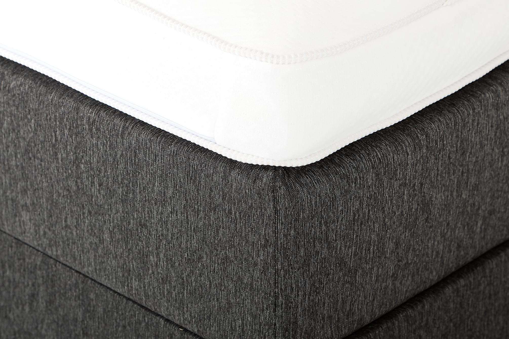 bäddmadrass lucky 8 cm memory 180 cm - vit