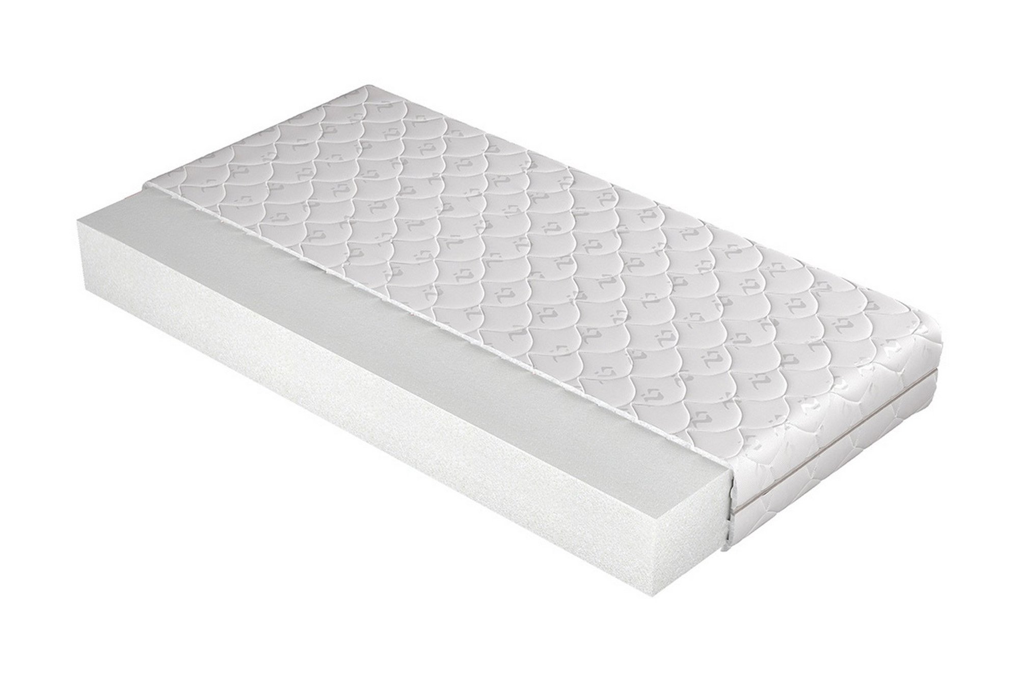 madrass lödde 180x200 cm - vit