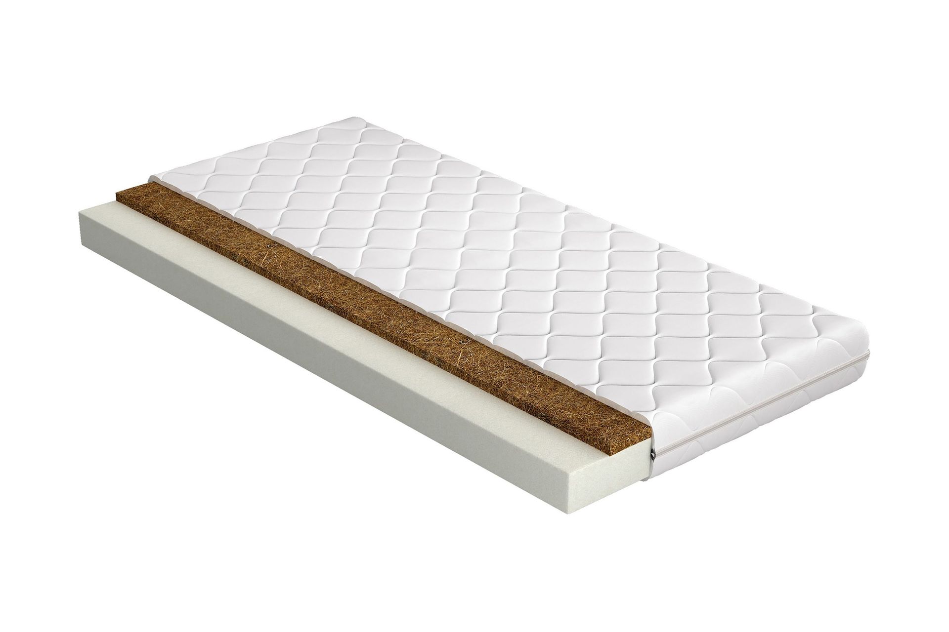 Olage B&auml;ddmadrass 80x200 cm - Vit