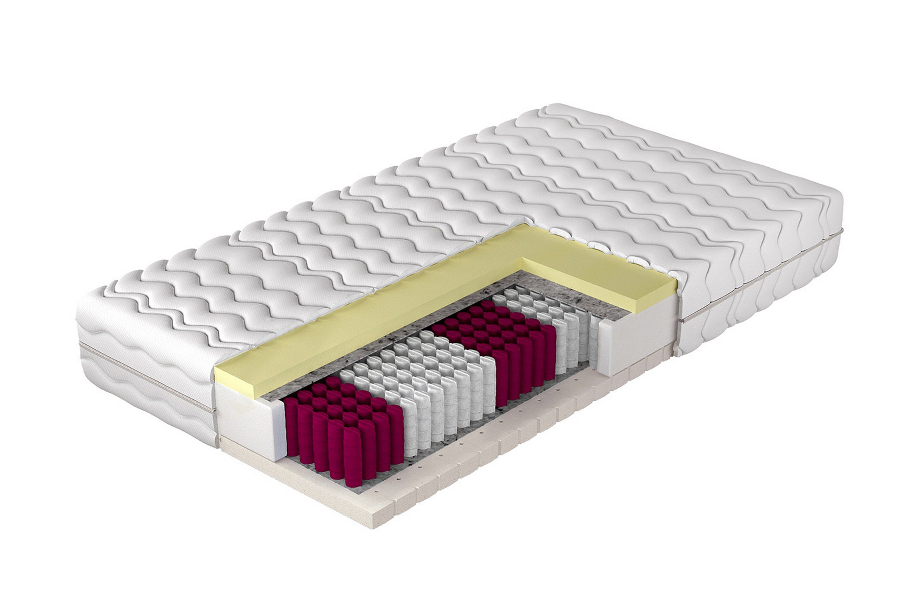 earnest resårmadrass 160x200 cm - vit