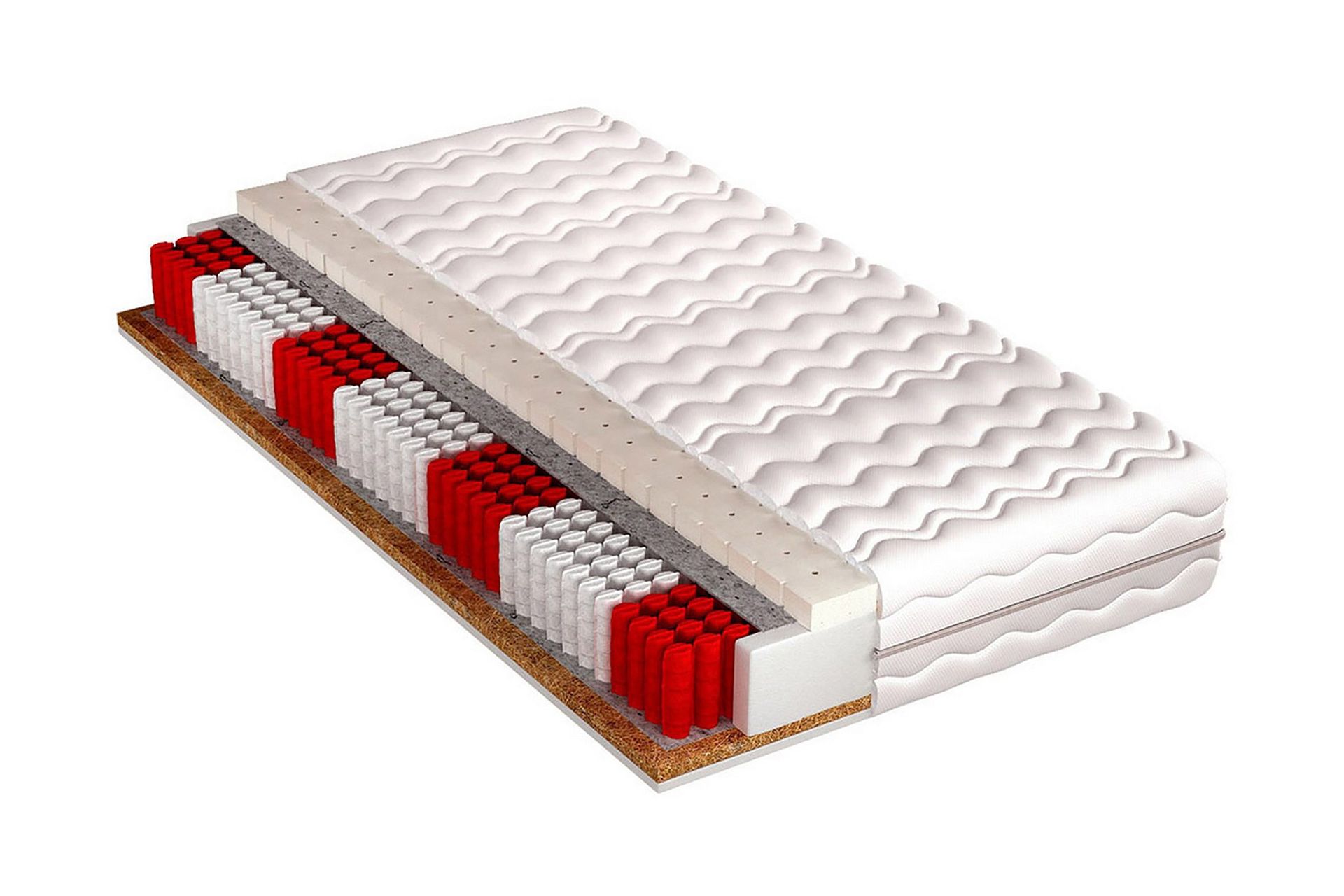 Kalifornia Madrass 200x180x20 cm - Röd