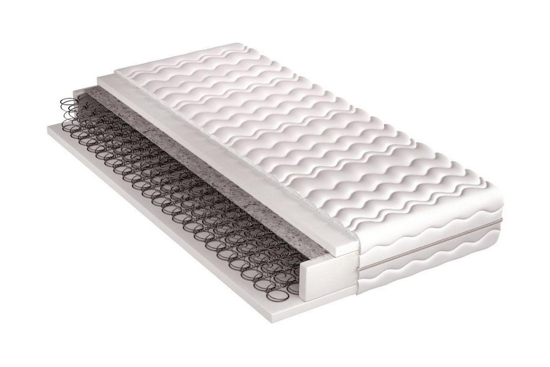 Lourosa Bonellmadrass 90x200 cm - Vit