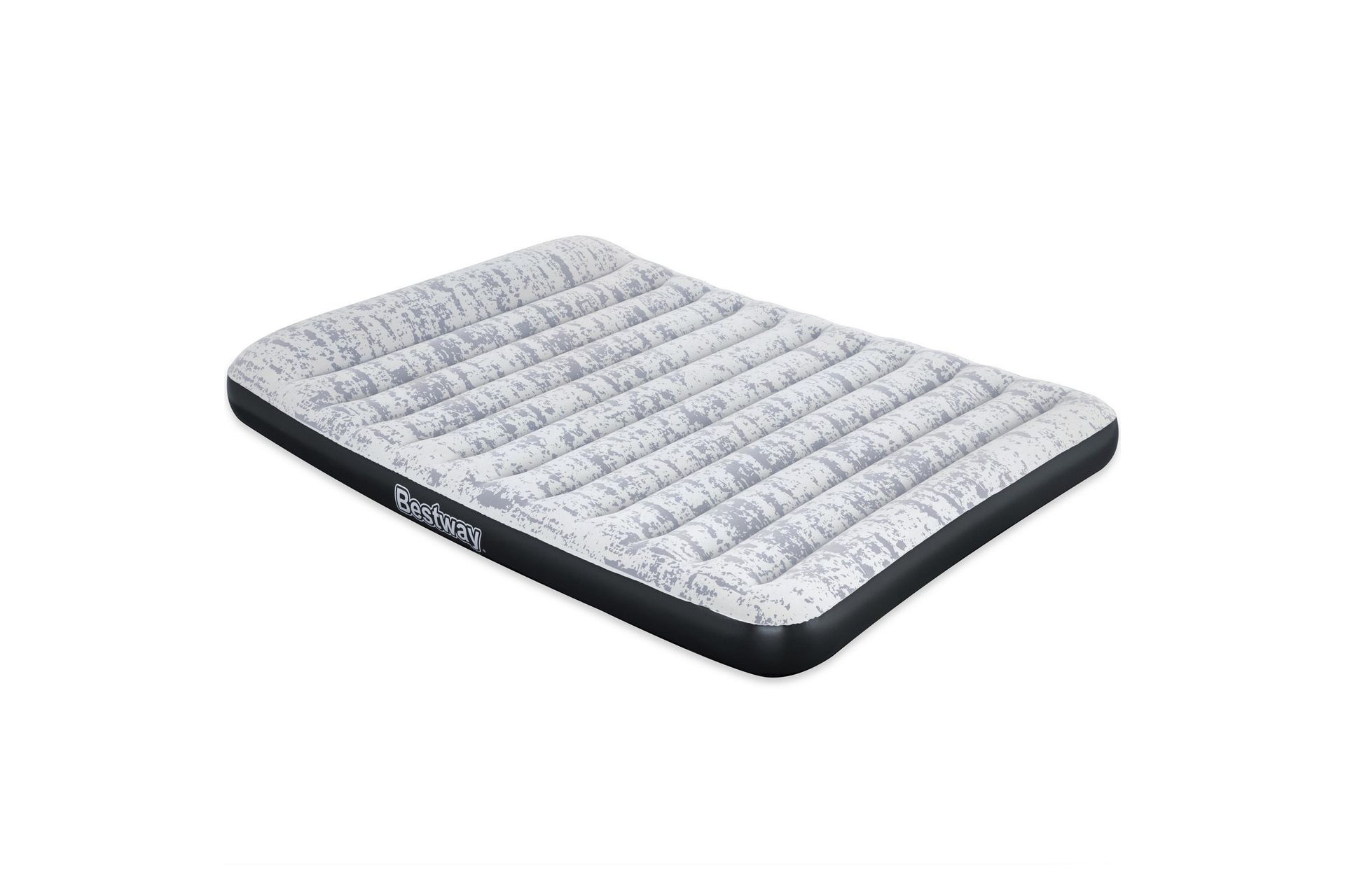 Tritech Airbed Queen Fashion Flock Uppblåsbar madrass Grå - Bestway