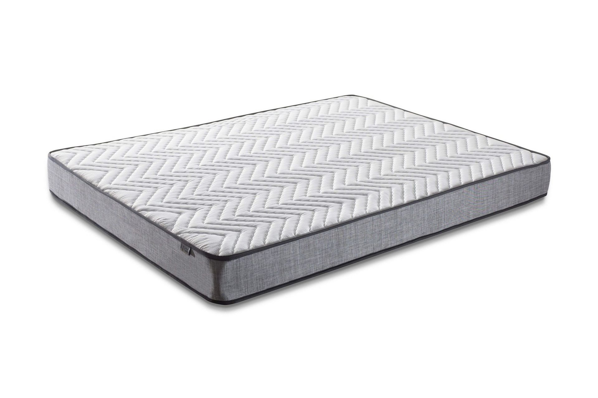 resårmadrass 140x200 cm - vit/grå