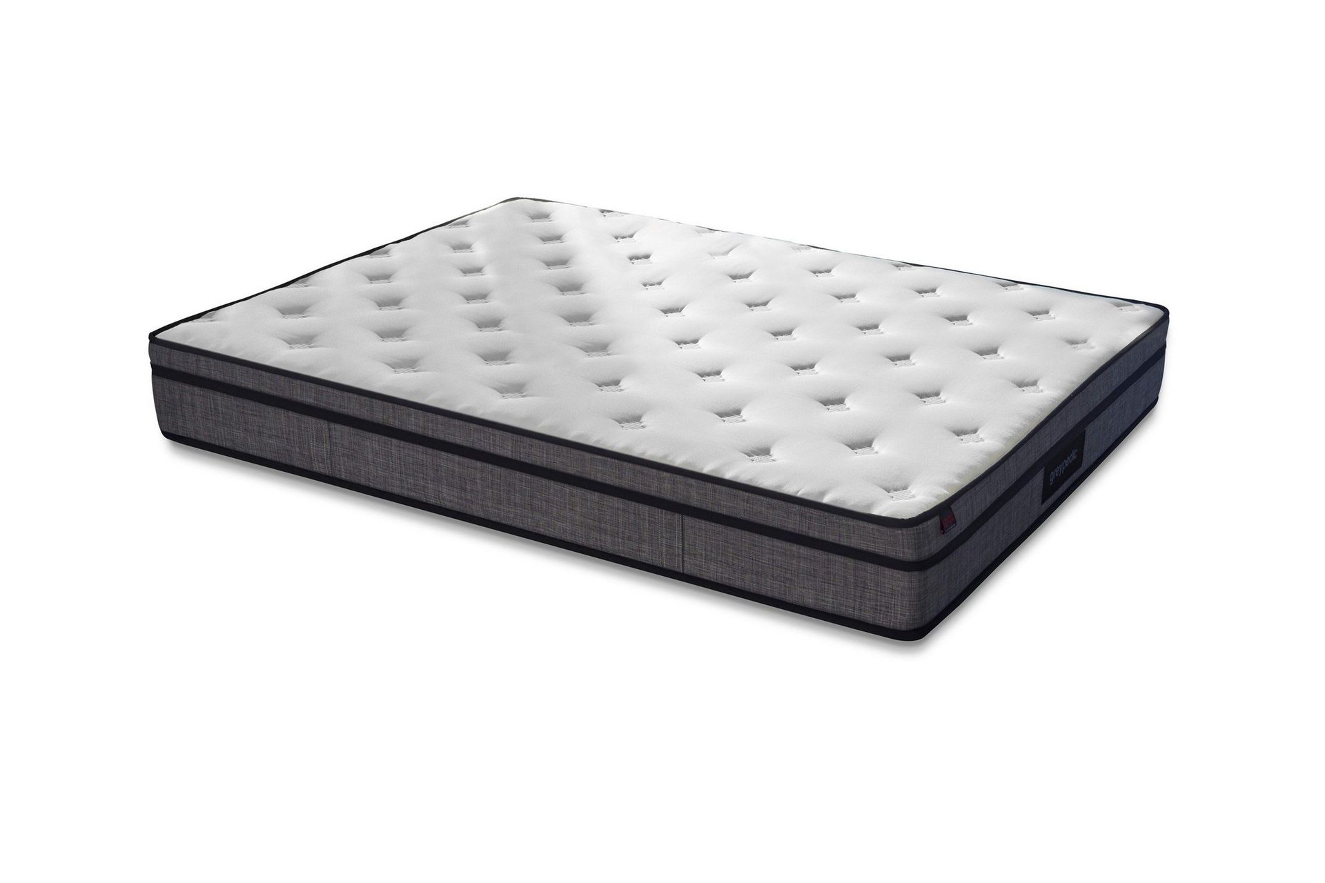 Res&aring;rmadrass 90x190 cm - Vit/Gr&aring;