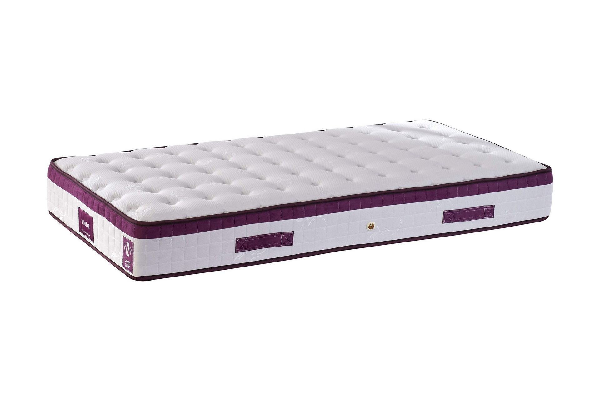 Res&aring;rmadrass 90x190 cm - Vit/Lila