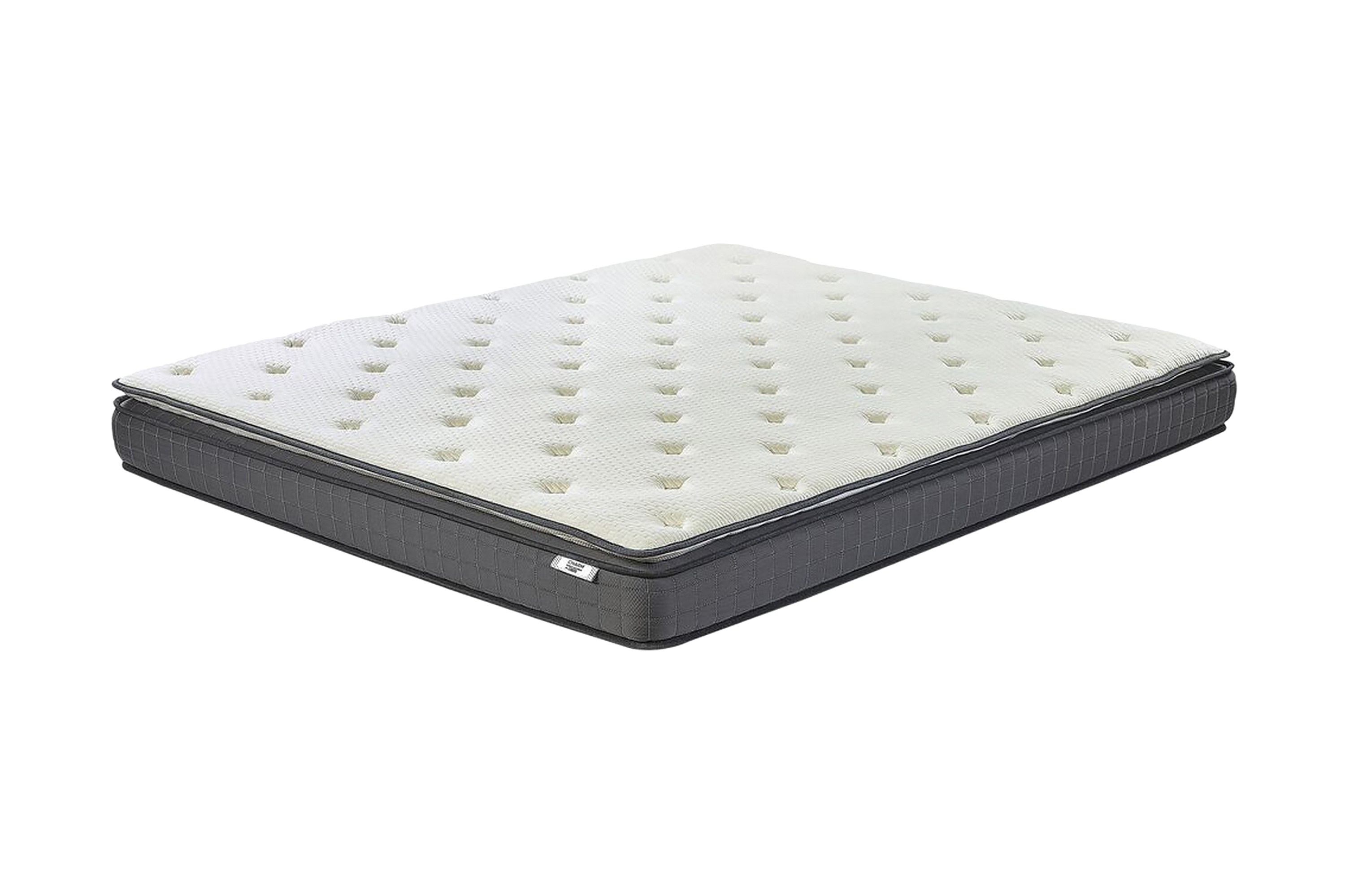 Resårmadrass Socourt 180x200 cm Medelfast Memoryskum Vit