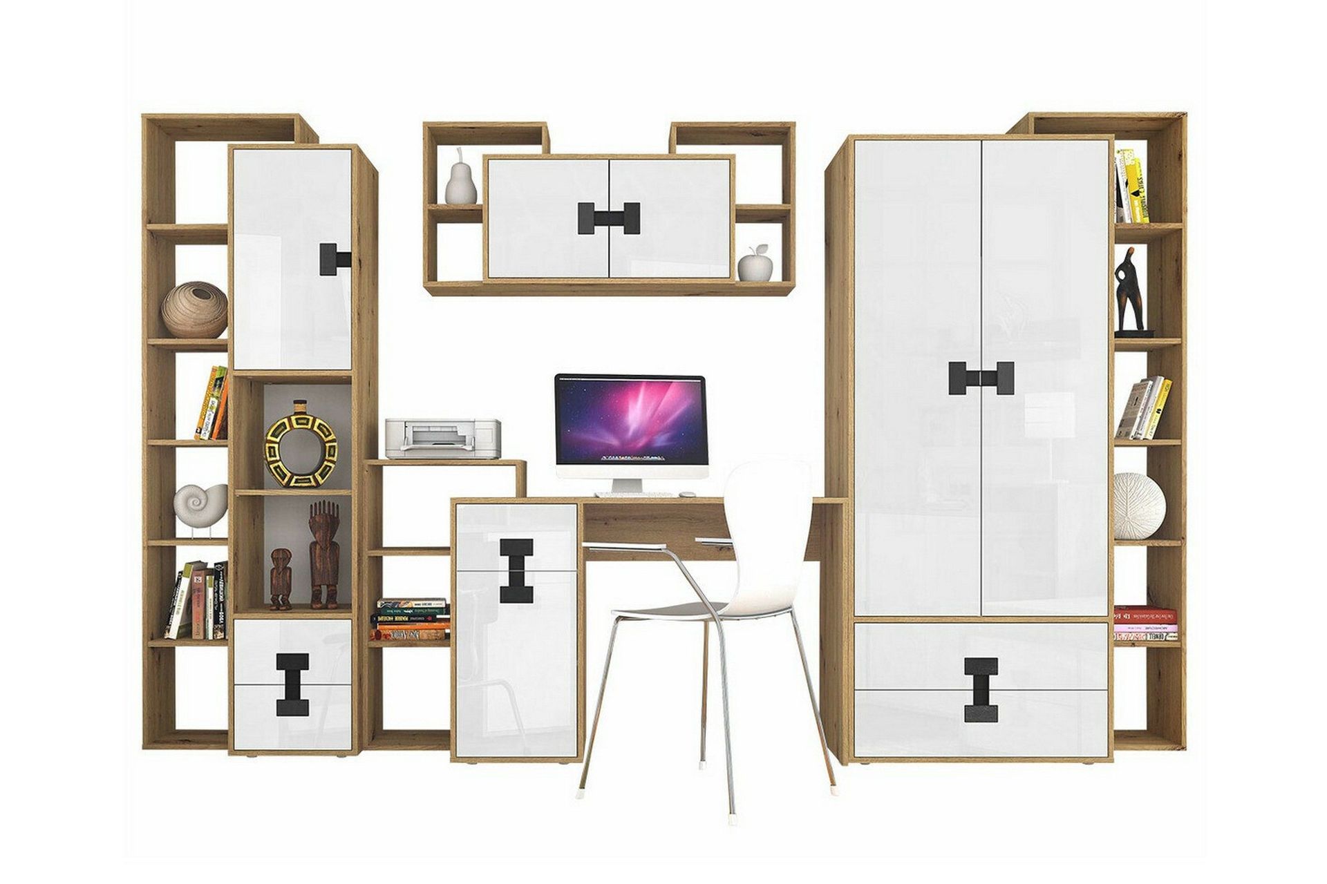 Castlebay Möbelset För Sovrum White -