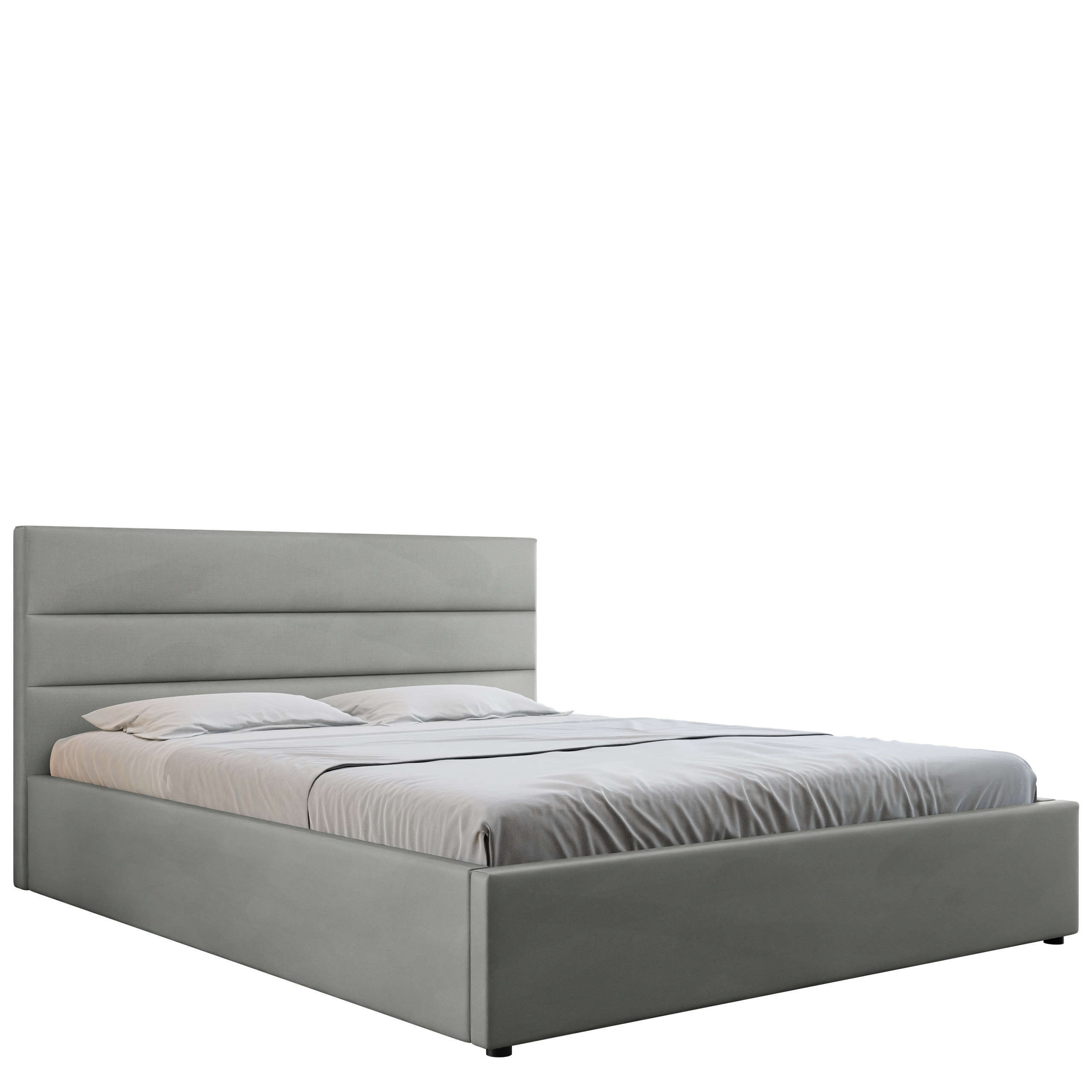 omrynn sängram 140x200 cm - grå