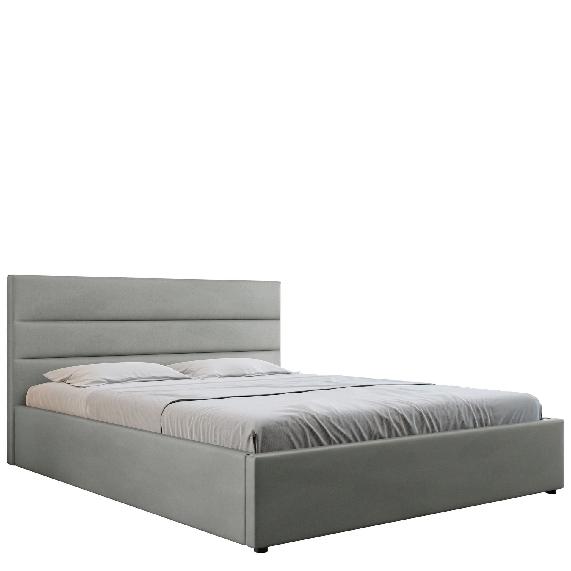 omrynn sängram 160x200 cm - grå